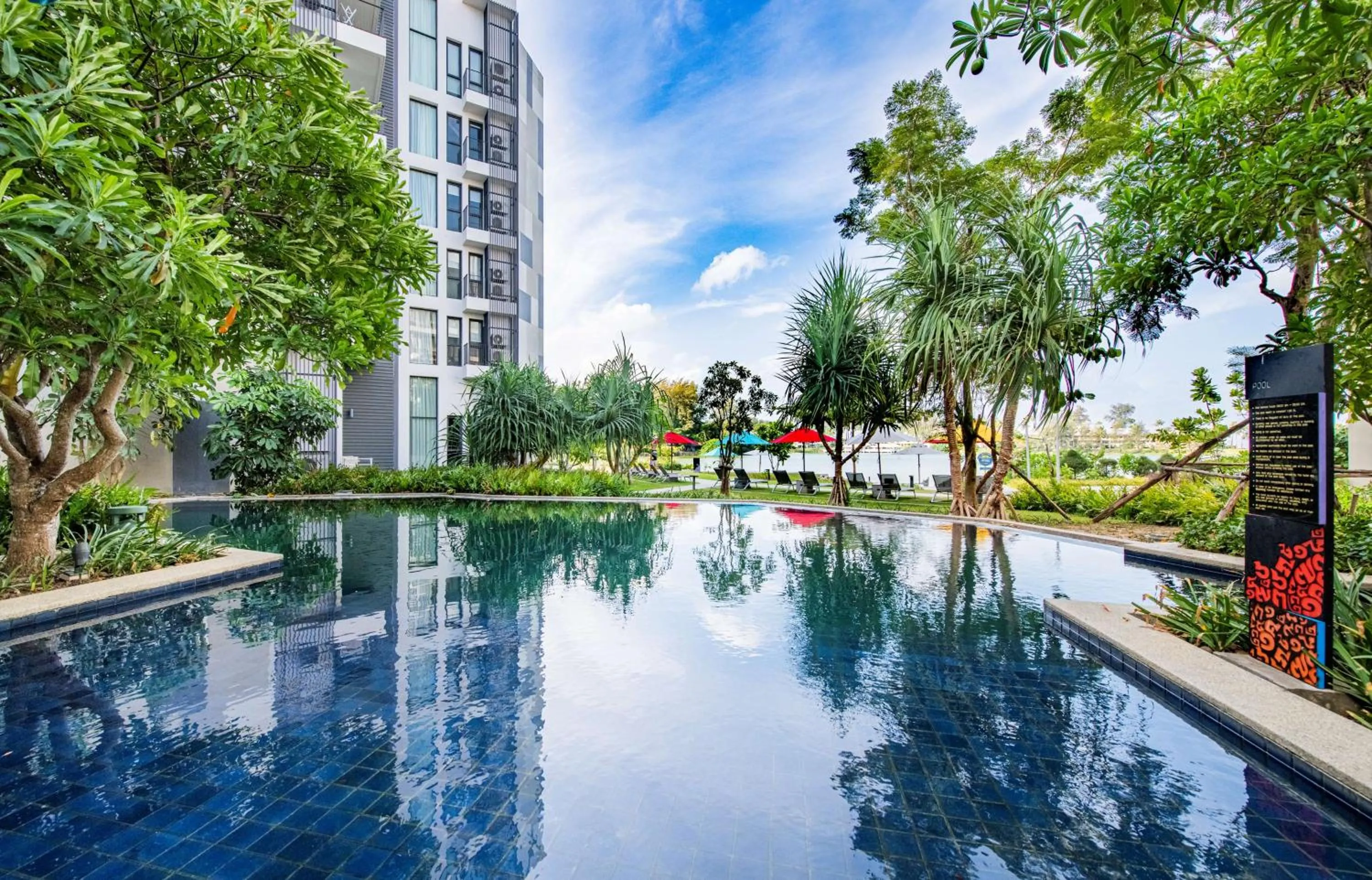 Pool view in Cassia Phuket, part of Banyan Group