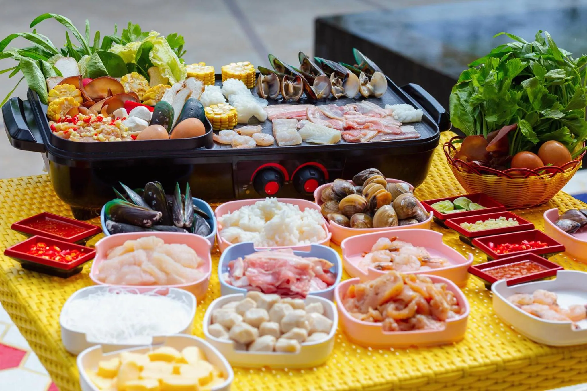 BBQ facilities in Cassia Phuket, part of Banyan Group