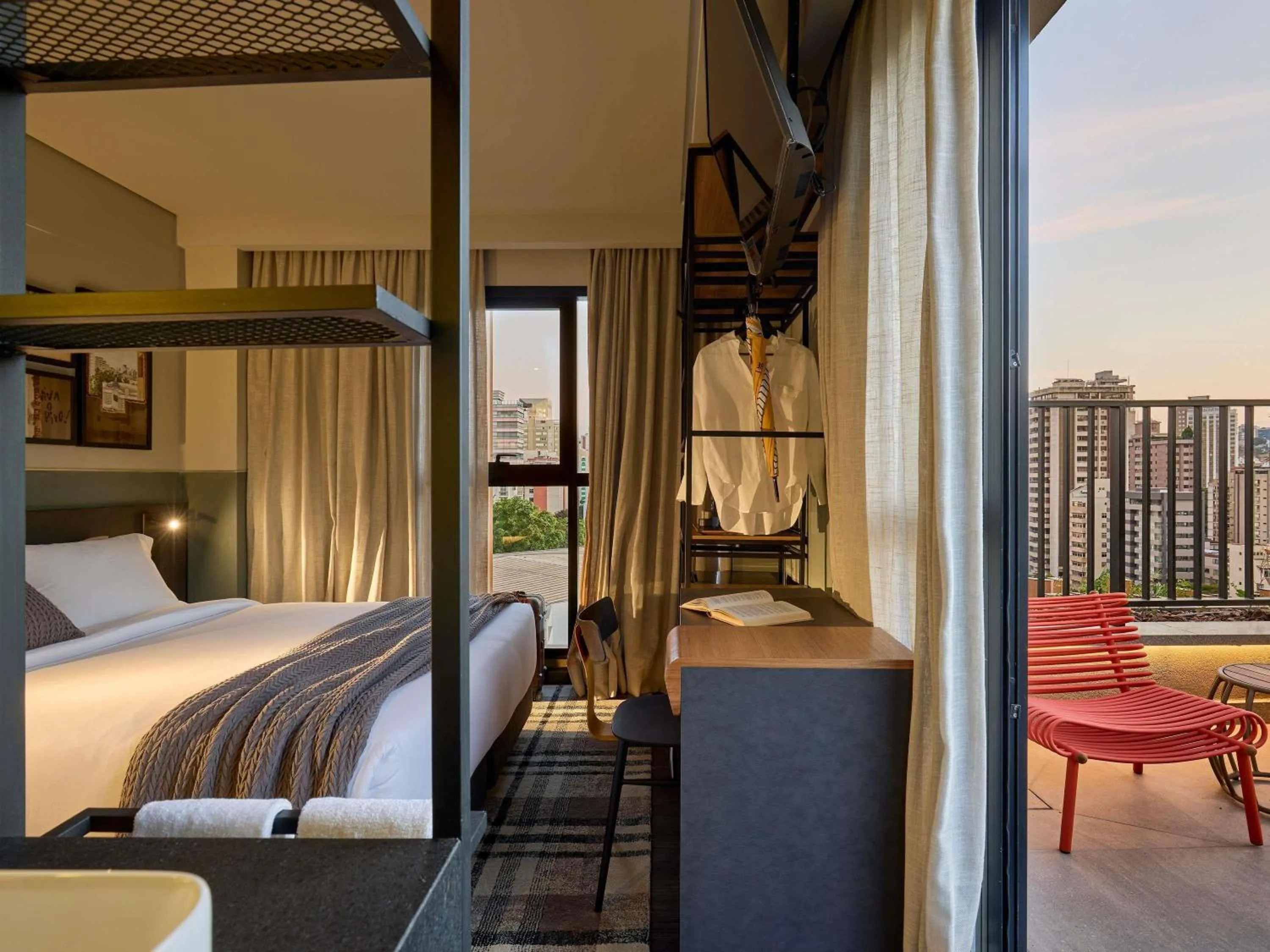 Bedroom, Bed in TRIBE Belo Horizonte Savassi