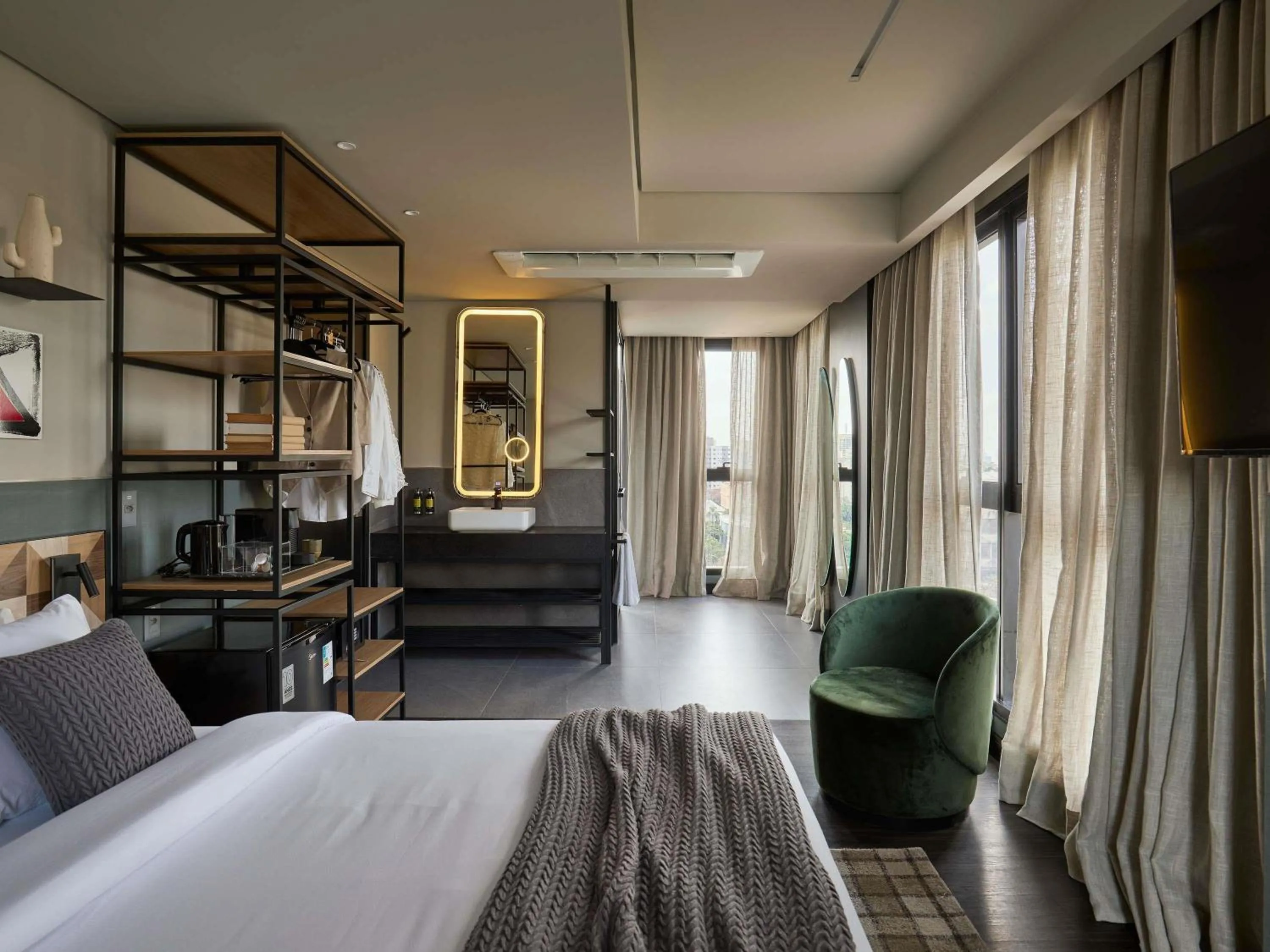 Property building, Bed in TRIBE Belo Horizonte Savassi