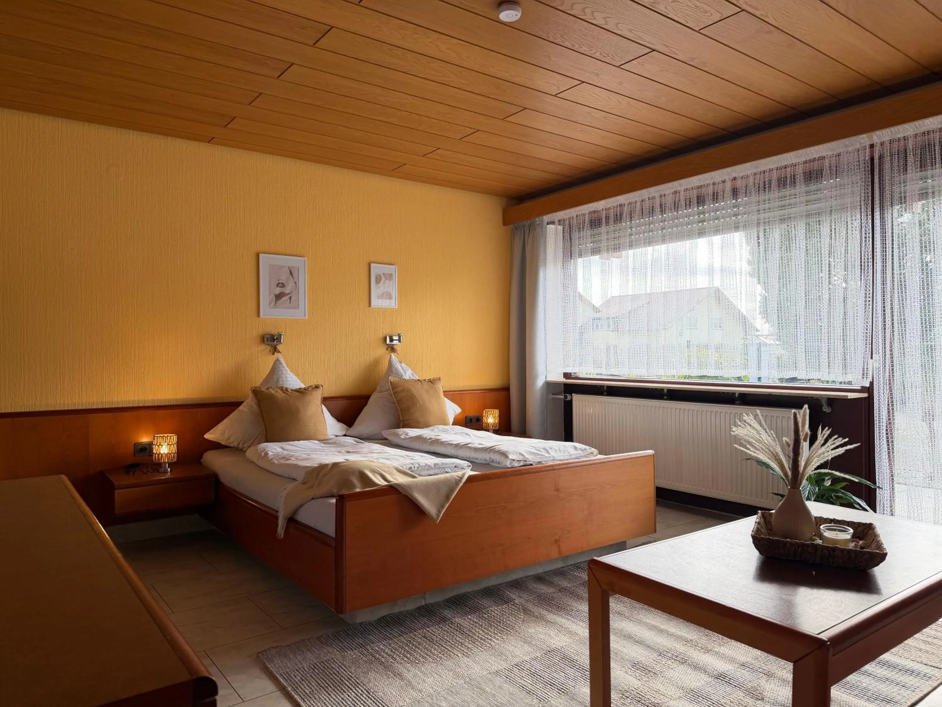 Bed in Hotel Garni Sebastian