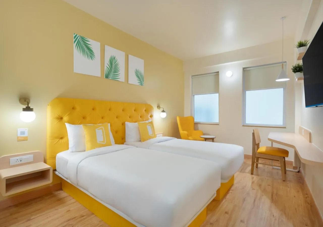 View (from property/room), Bed in Bloom Hotel - Whitefield