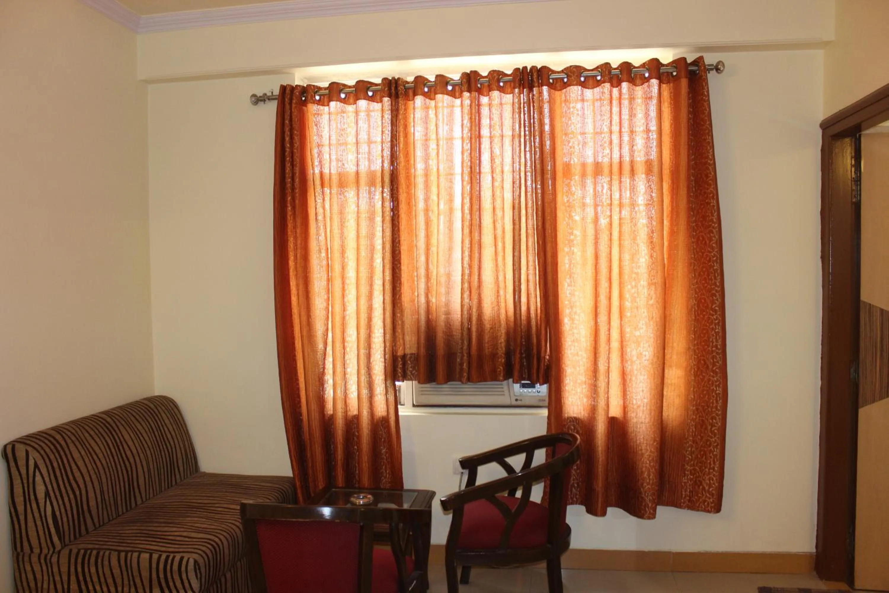 Seating area in Hotel Muskan Palace