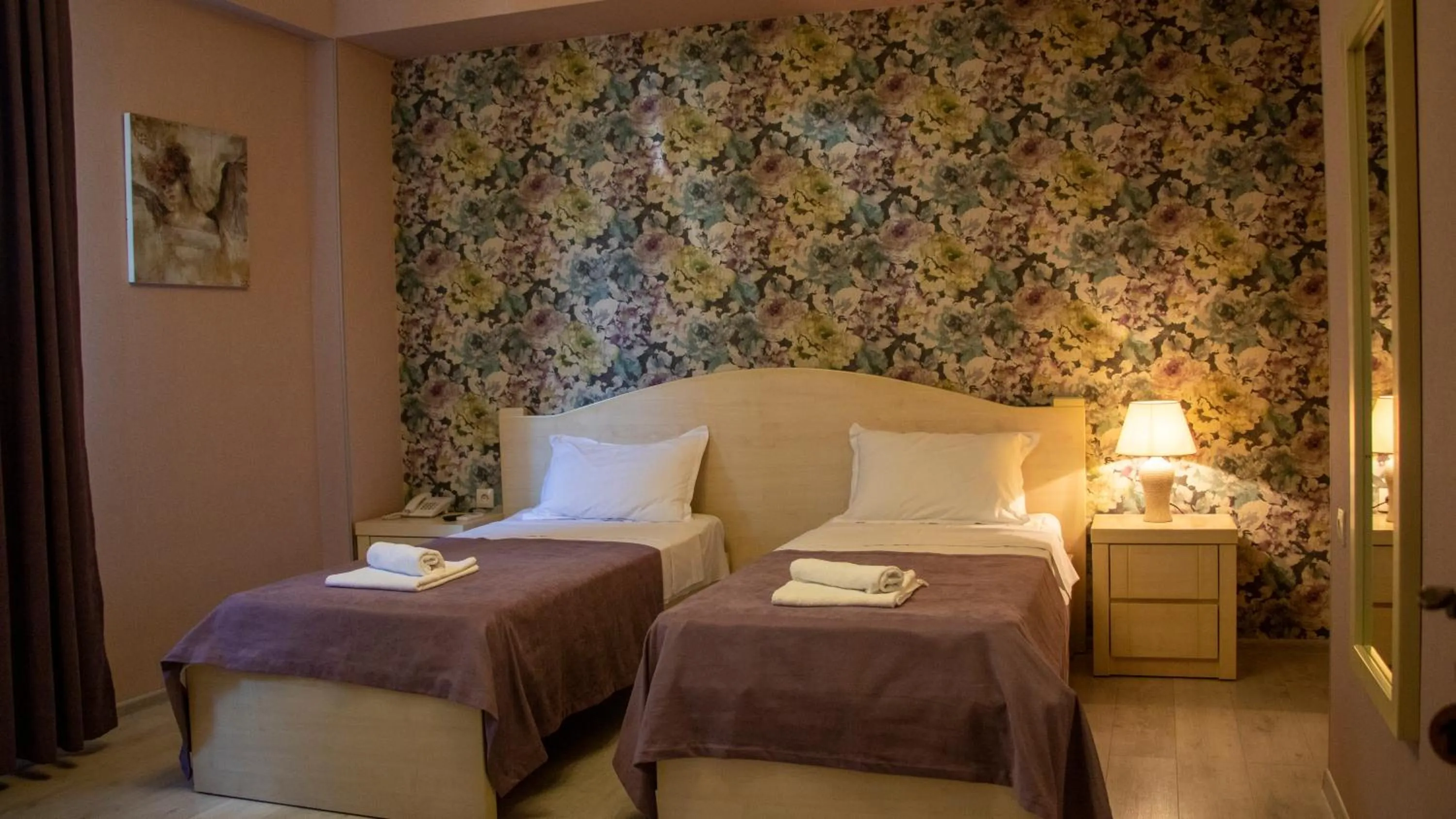 Bed in Hotel New Metekhi