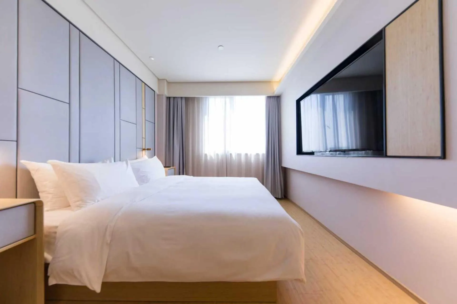 Bed in JI Hotel Shanghai Chunsheng Road