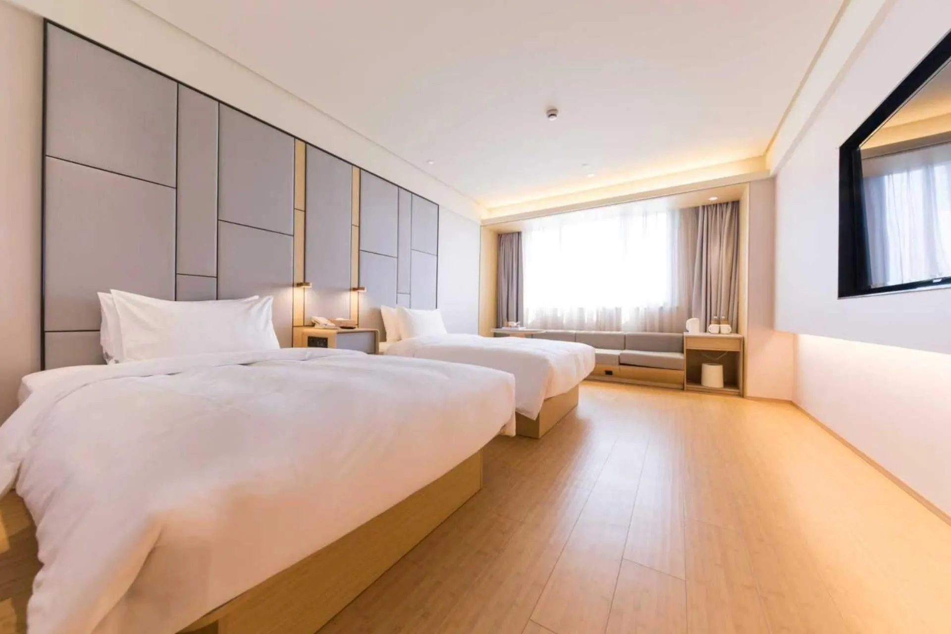 Bed in JI Hotel Shanghai Chunsheng Road