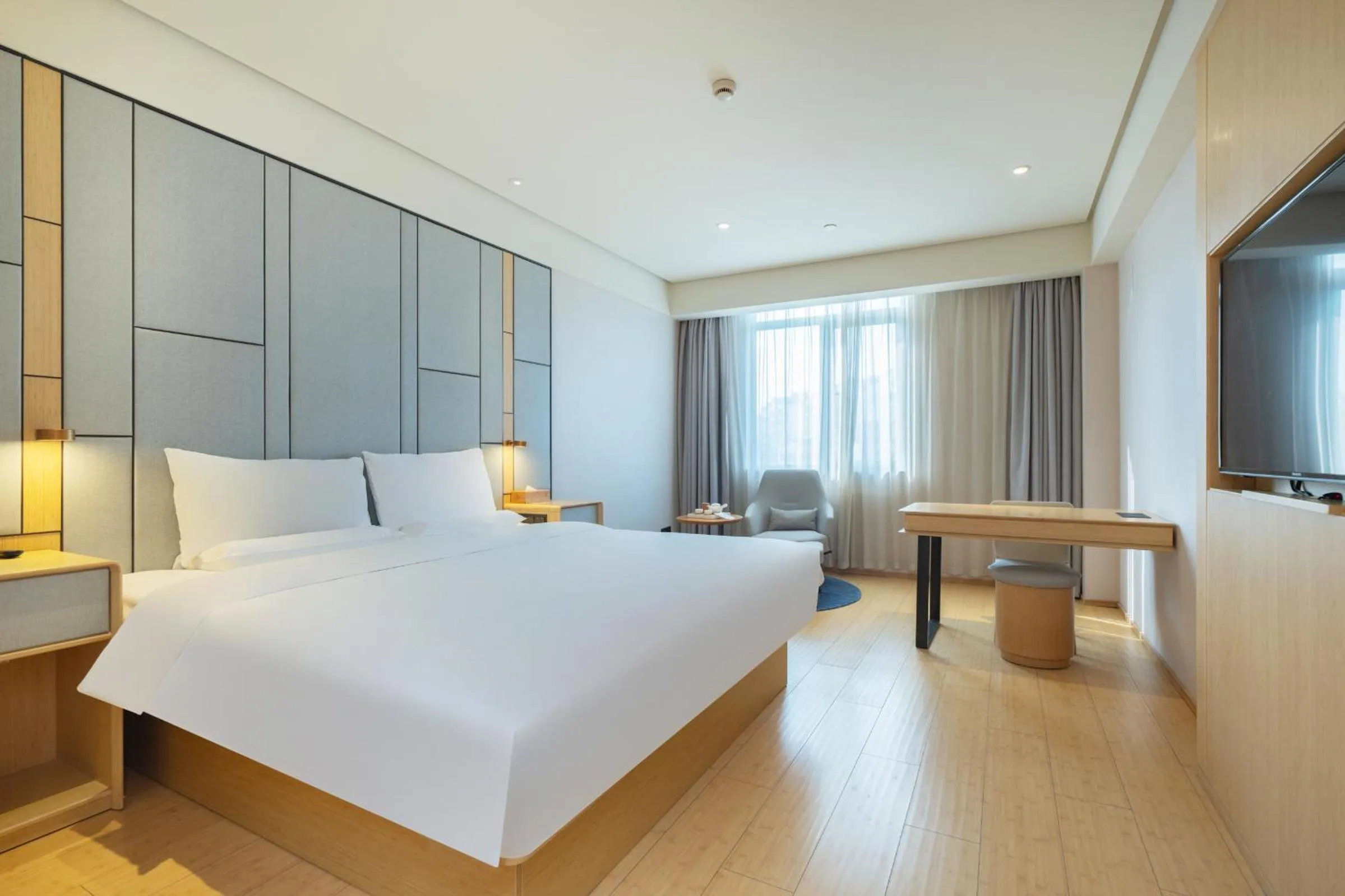 Bed in JI Hotel Shanghai Jiuting Center