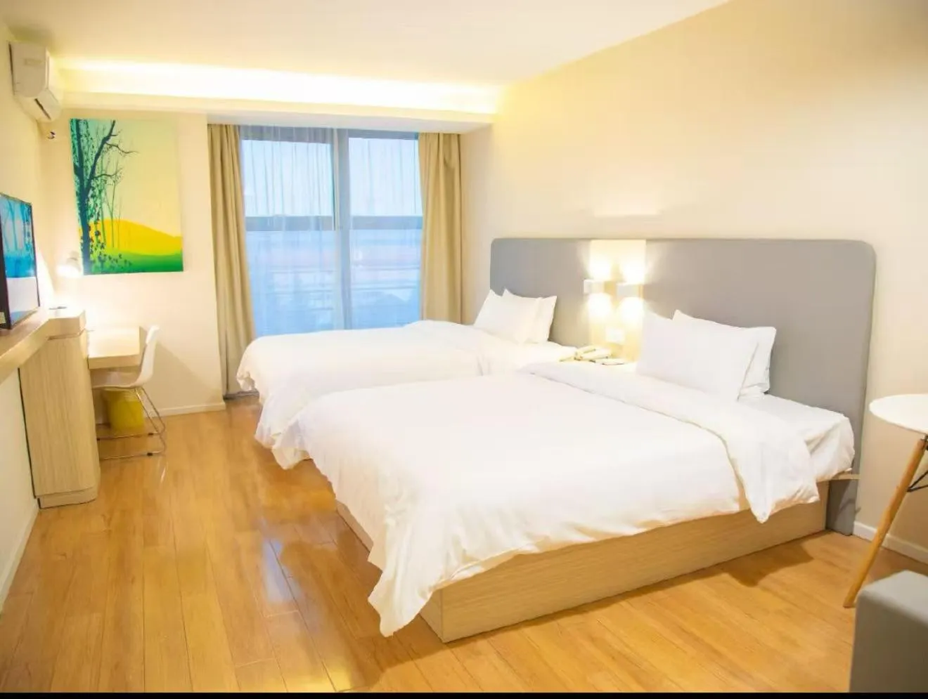 Bedroom, Bed in Hanting Nanjing Xingang Development Zone Second Branch