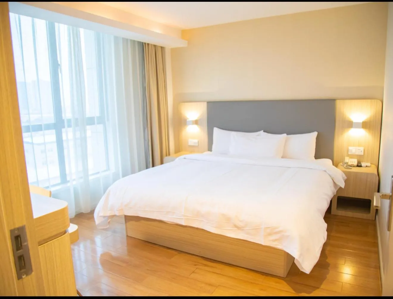 Bedroom, Bed in Hanting Nanjing Xingang Development Zone Second Branch