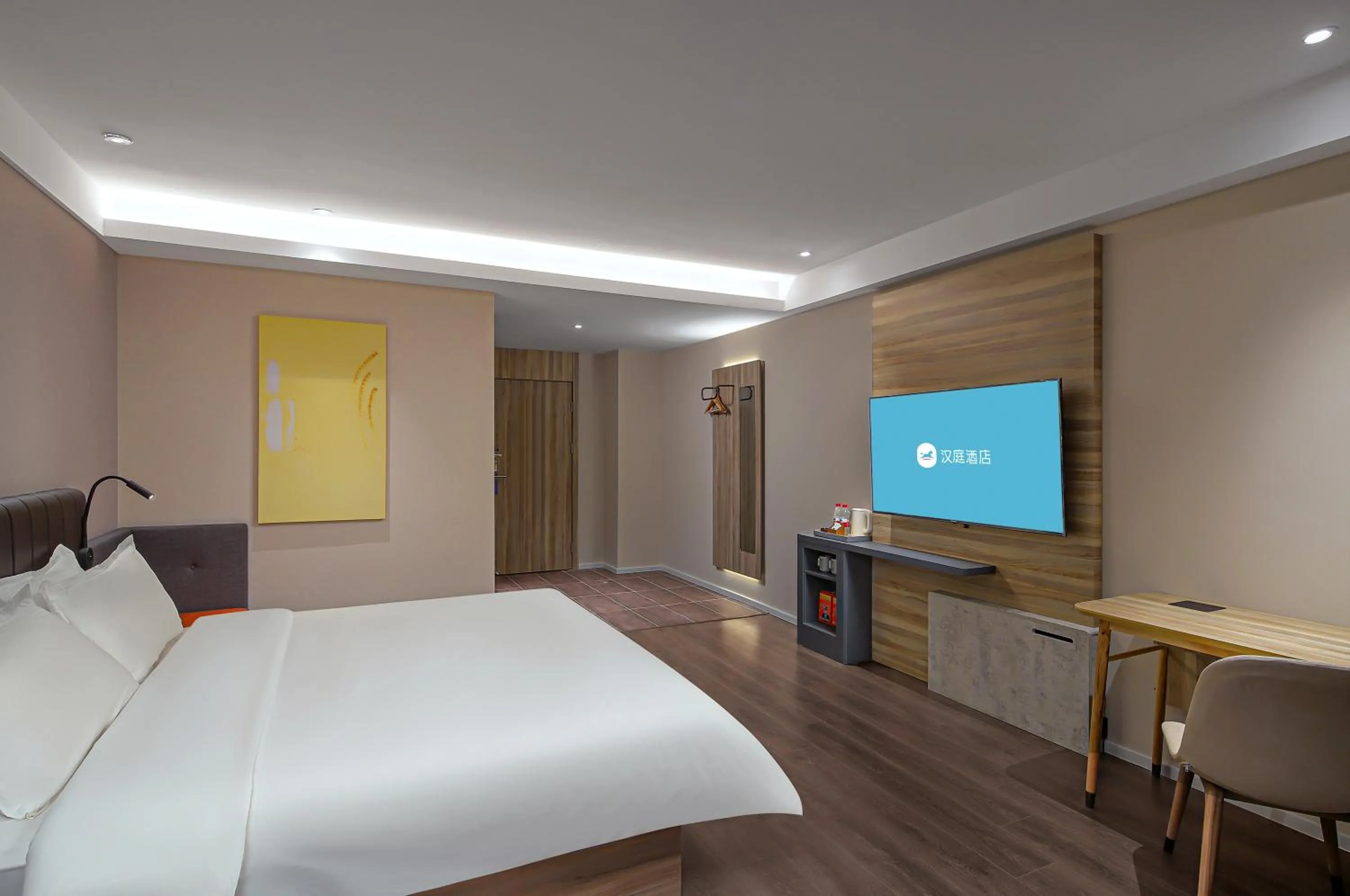 Photo of the whole room, Bed in Hanting Hotel Nanjing Xianhemen Zidong Commercial Street