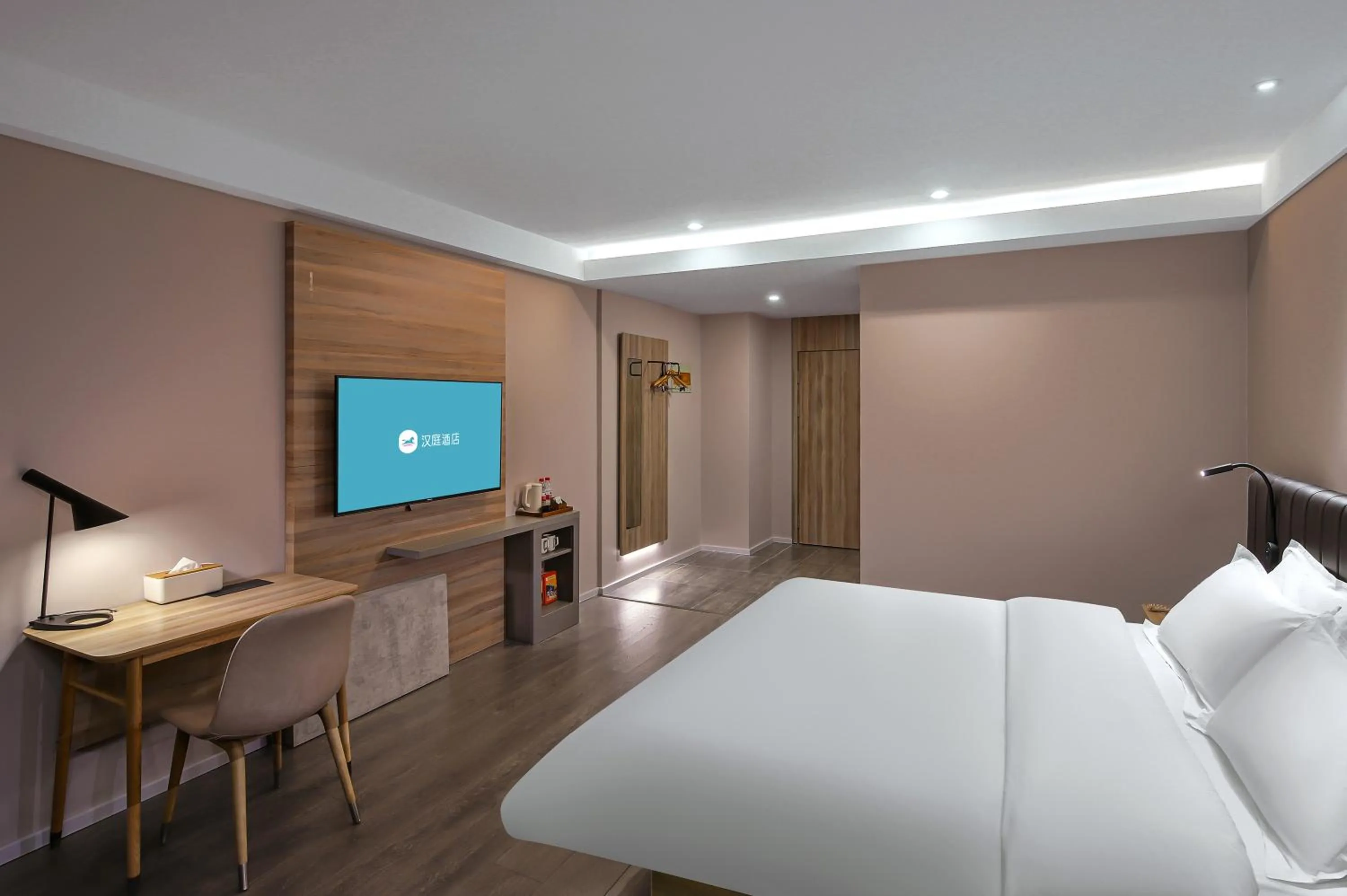 Photo of the whole room, Bed in Hanting Hotel Nanjing Xianhemen Zidong Commercial Street