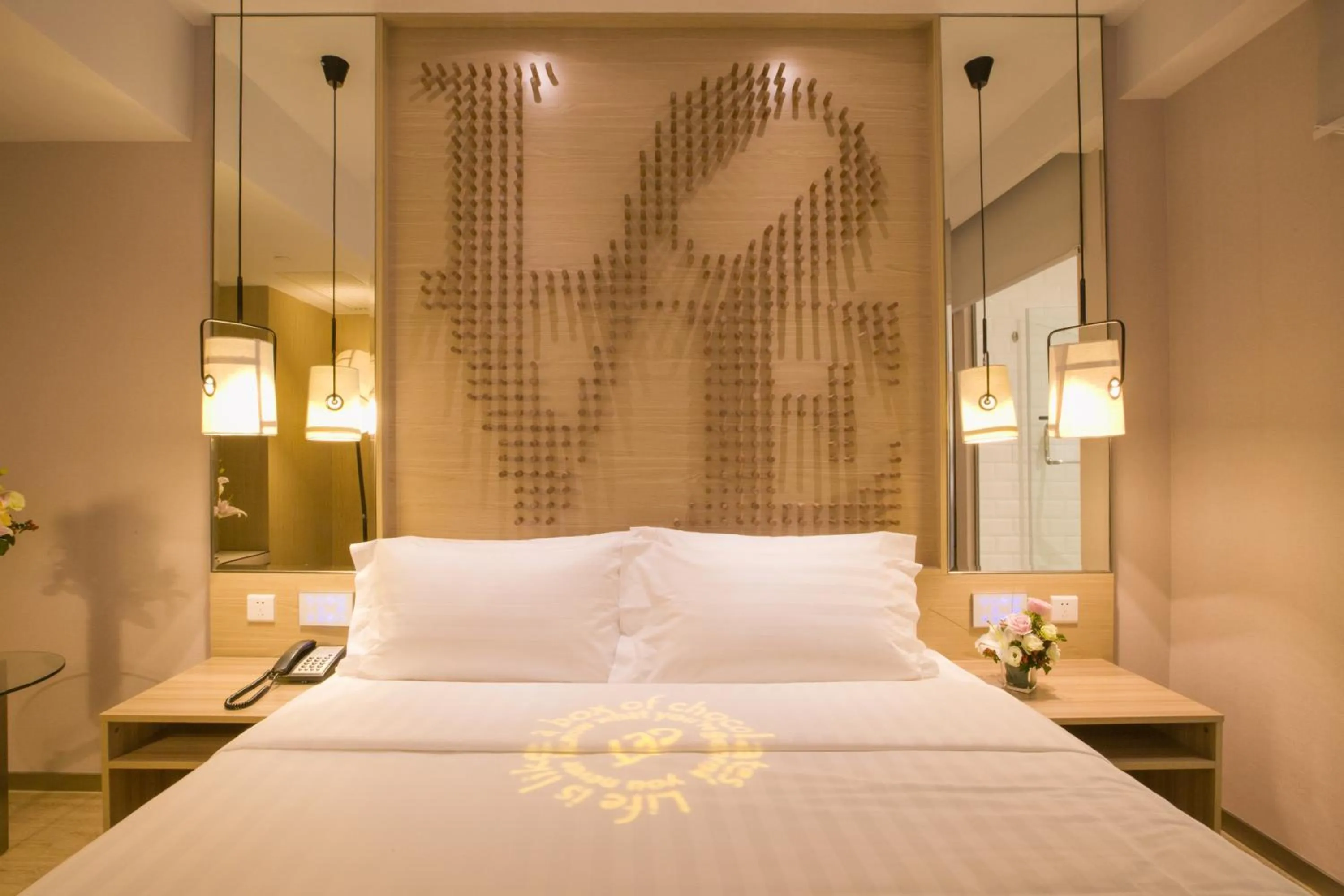 Bed in Orange Hotel Suzhou Emerald Plaza