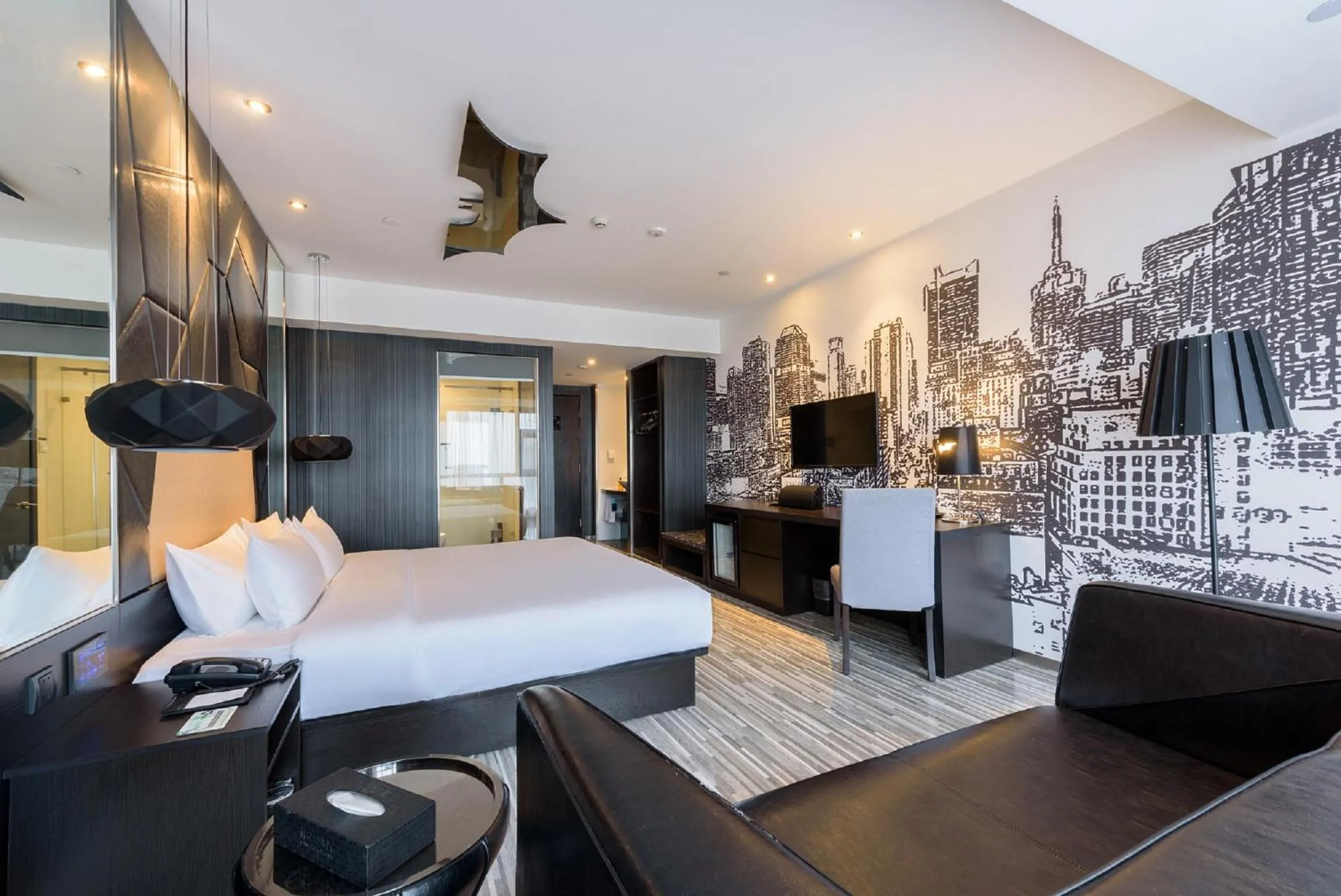 Bed in Orange Hotel Hangzhou Jiubao Passenger Transport Center