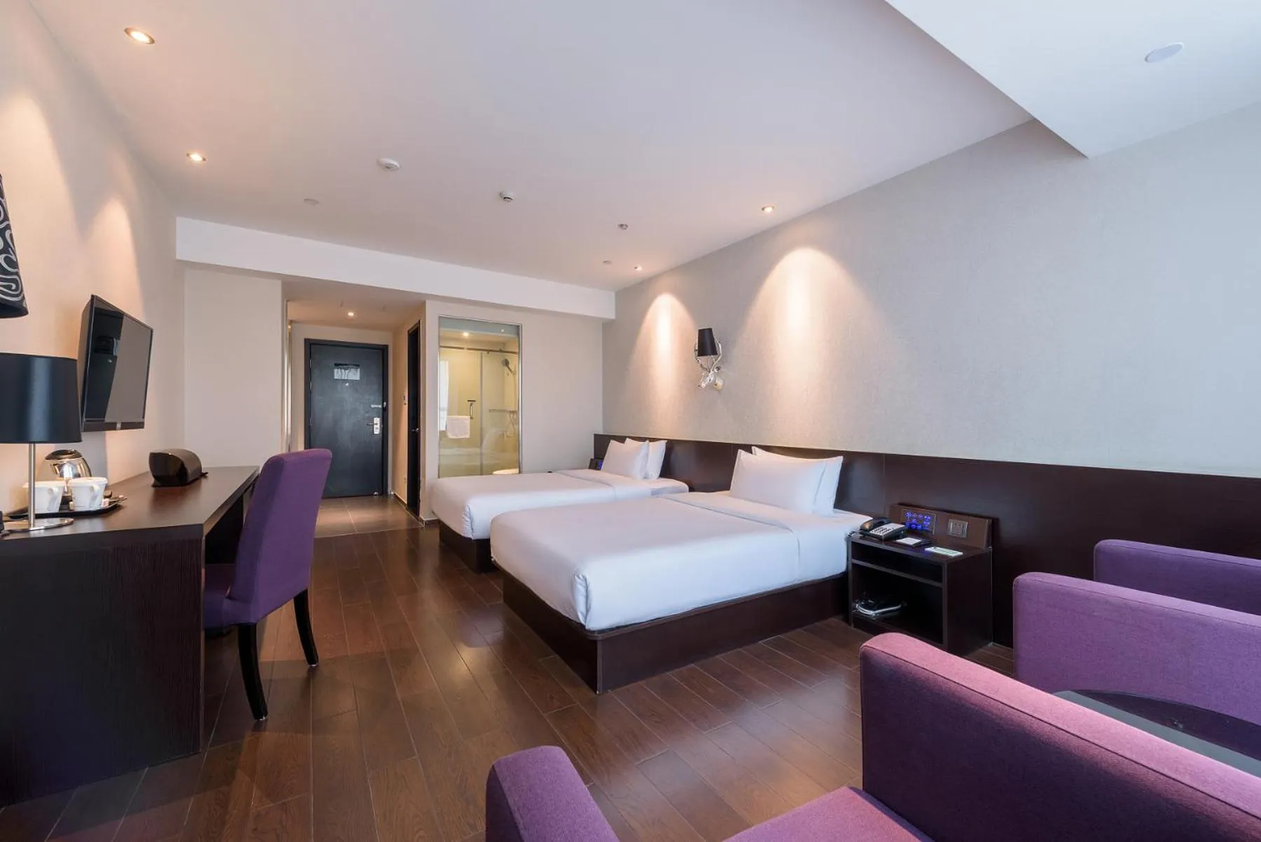 Bed in Orange Hotel Hangzhou Jiubao Passenger Transport Center