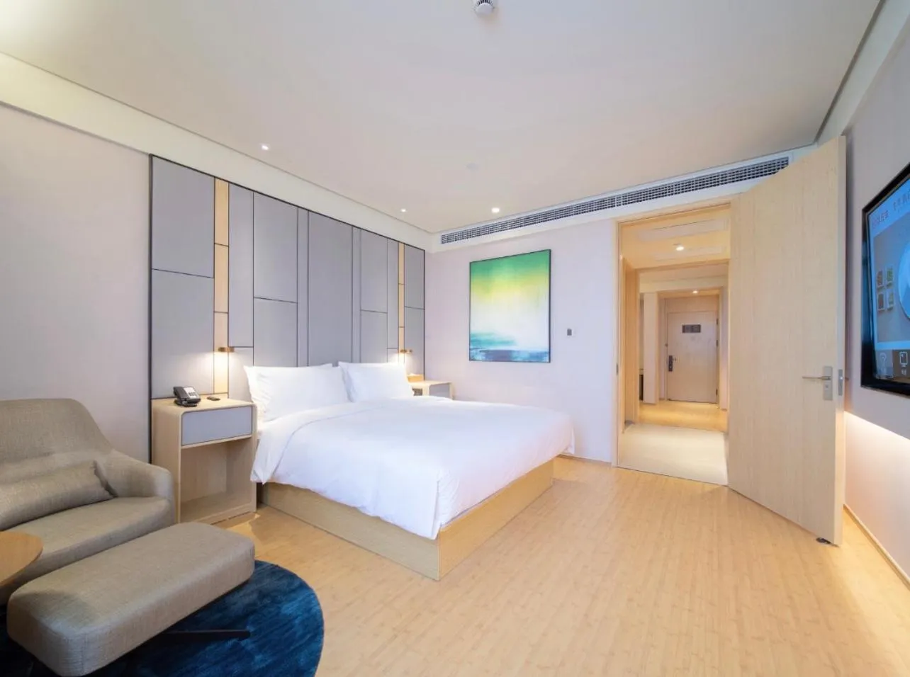 View (from property/room), Bed in JI Hotel Hangzhou Banshan Road