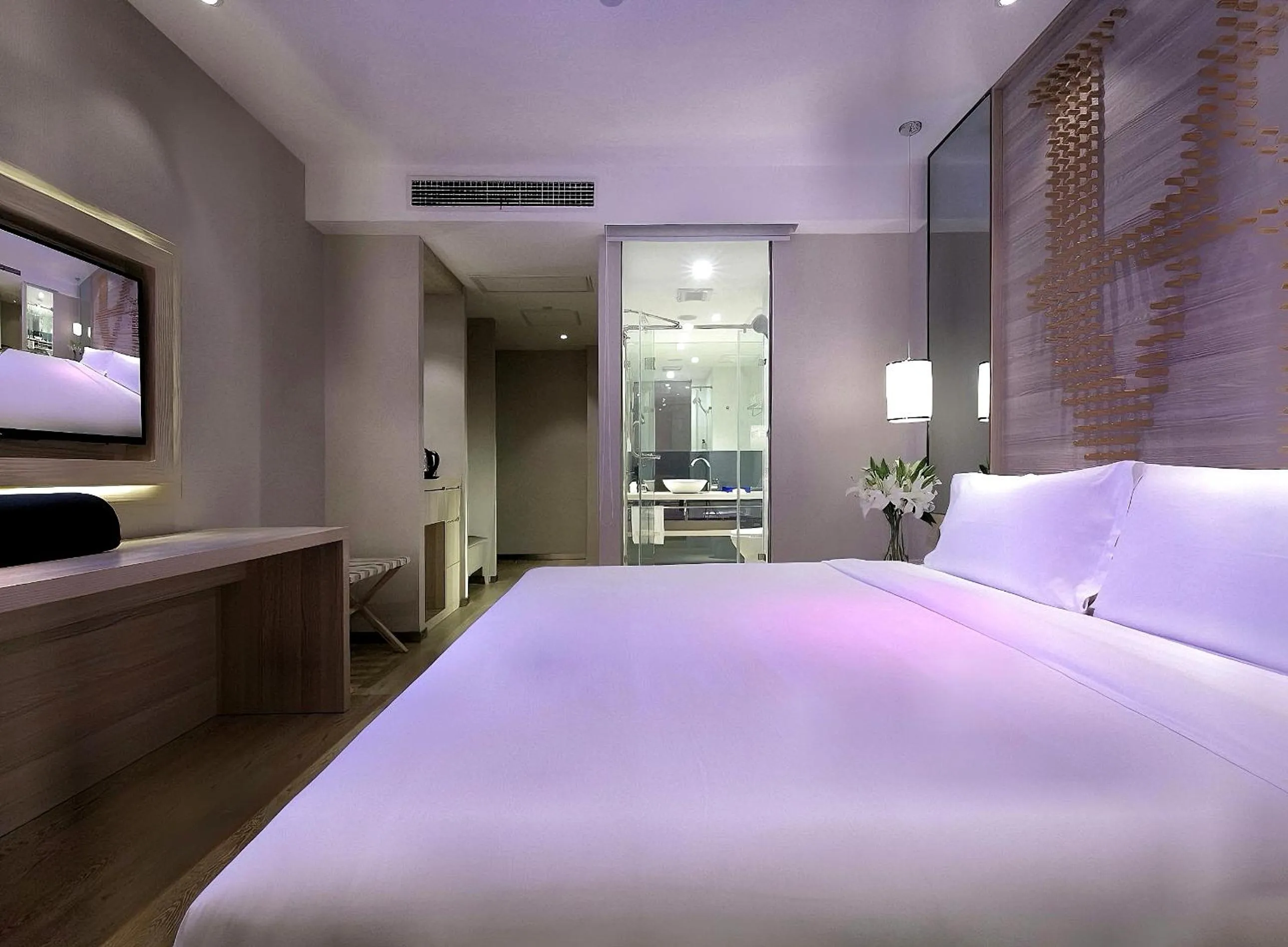 TV and multimedia, Bed in Orange Hotel Hangzhou Binjiang University Town