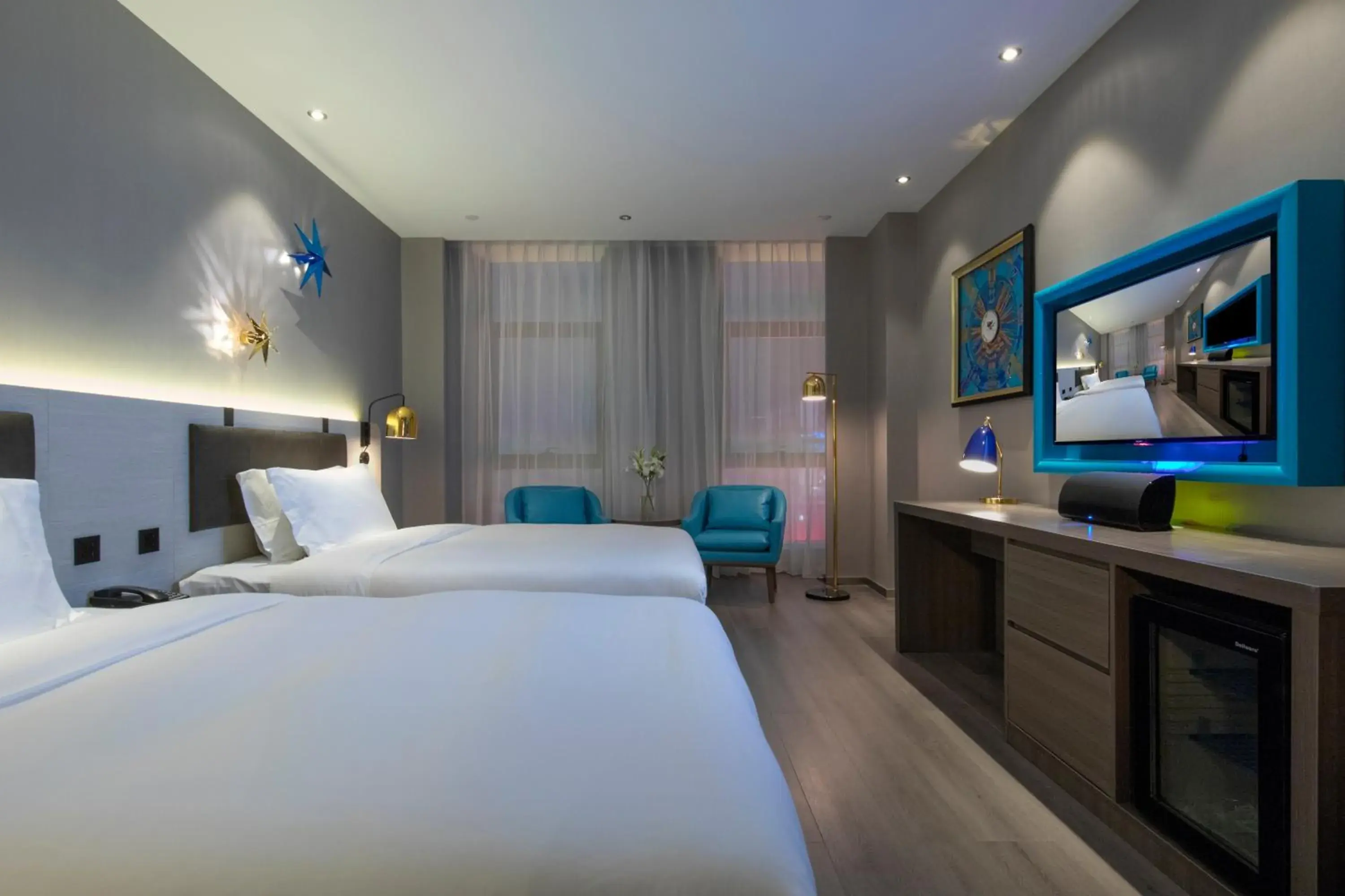 Deluxe Twin Room in Orange Hotel Hangzhou Future Science and Technology City Hangzhou Normal University Deluxe Twin Room in Orange Hotel Hangzhou Future Science and Technology City Hangzhou Normal University