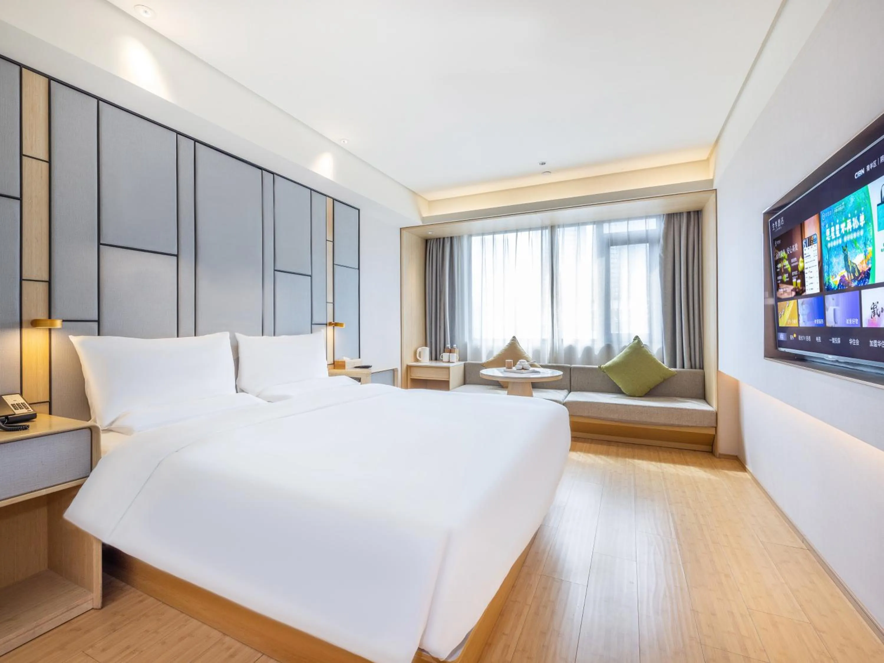 Bed in JI Hotel Chengdu Tianfu Square Renmin Middle Road