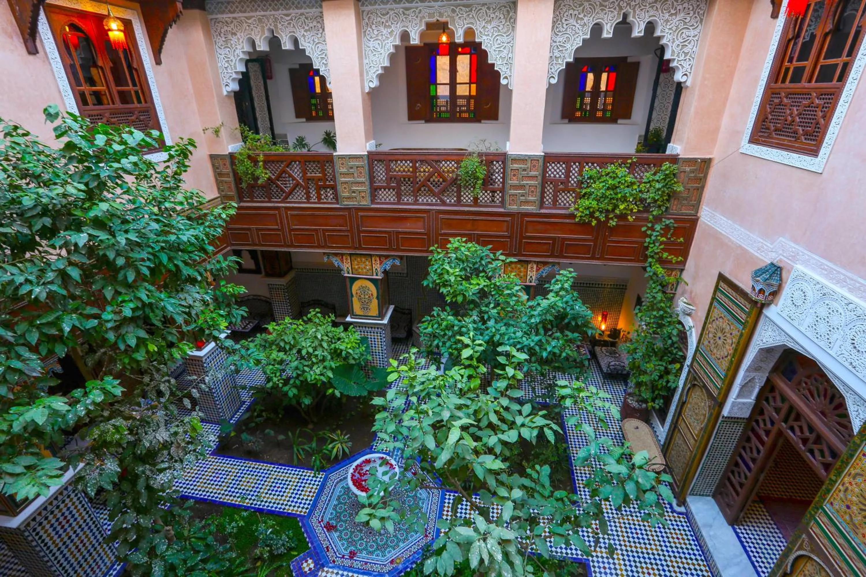 Patio in Riad Toyour- Riad of birds