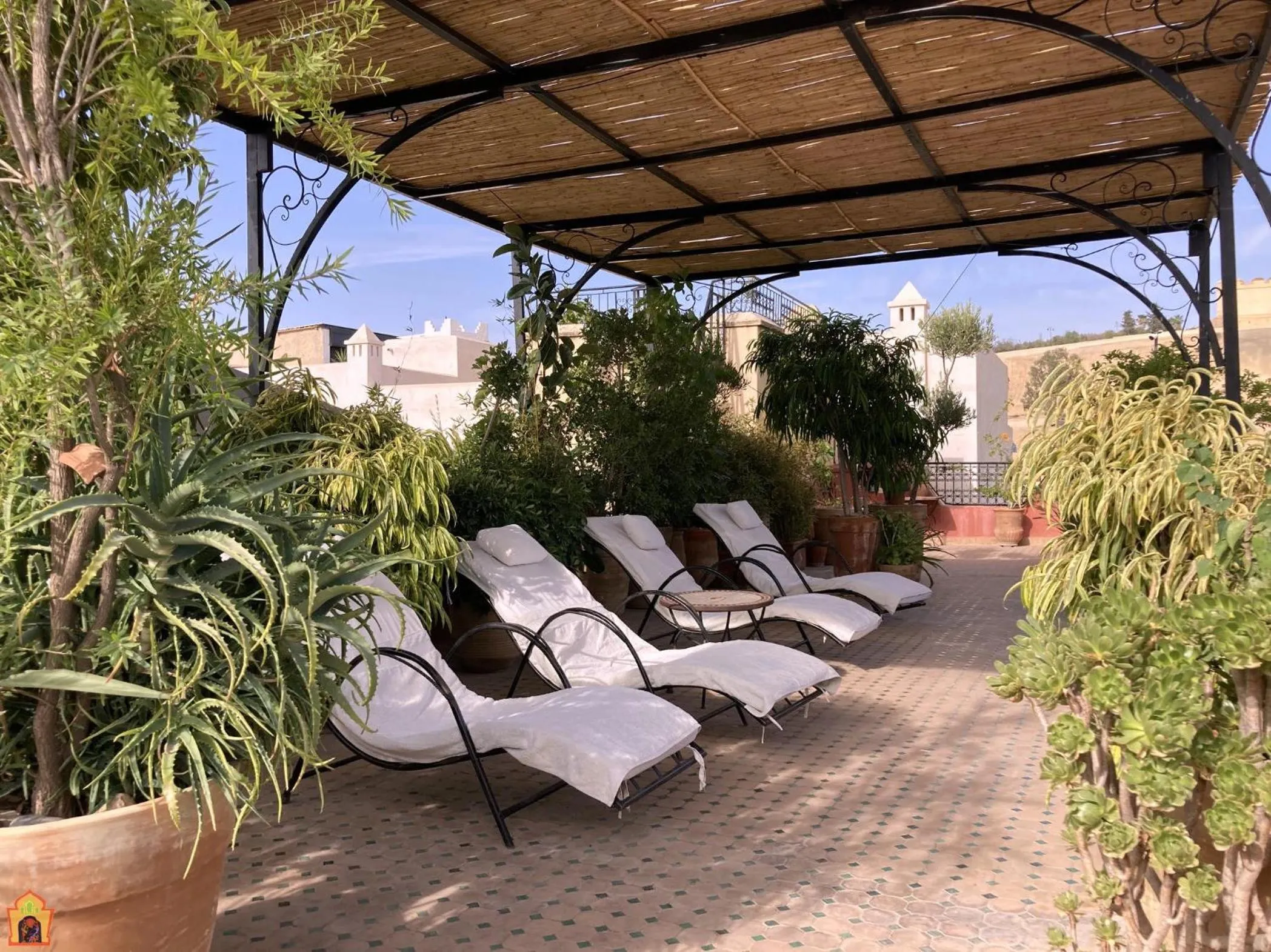 Patio in Riad Toyour- Riad of birds