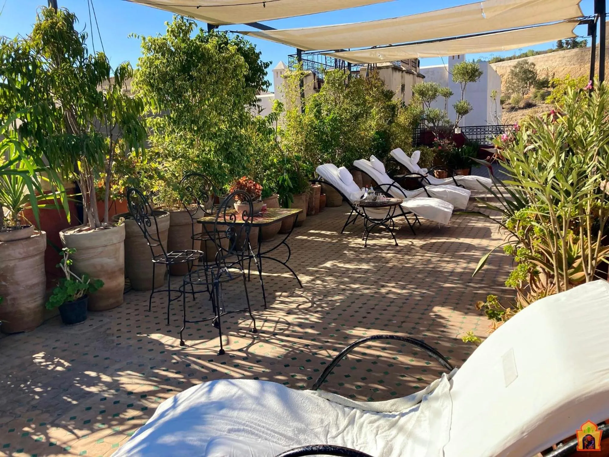 Patio in Riad Toyour- Riad of birds