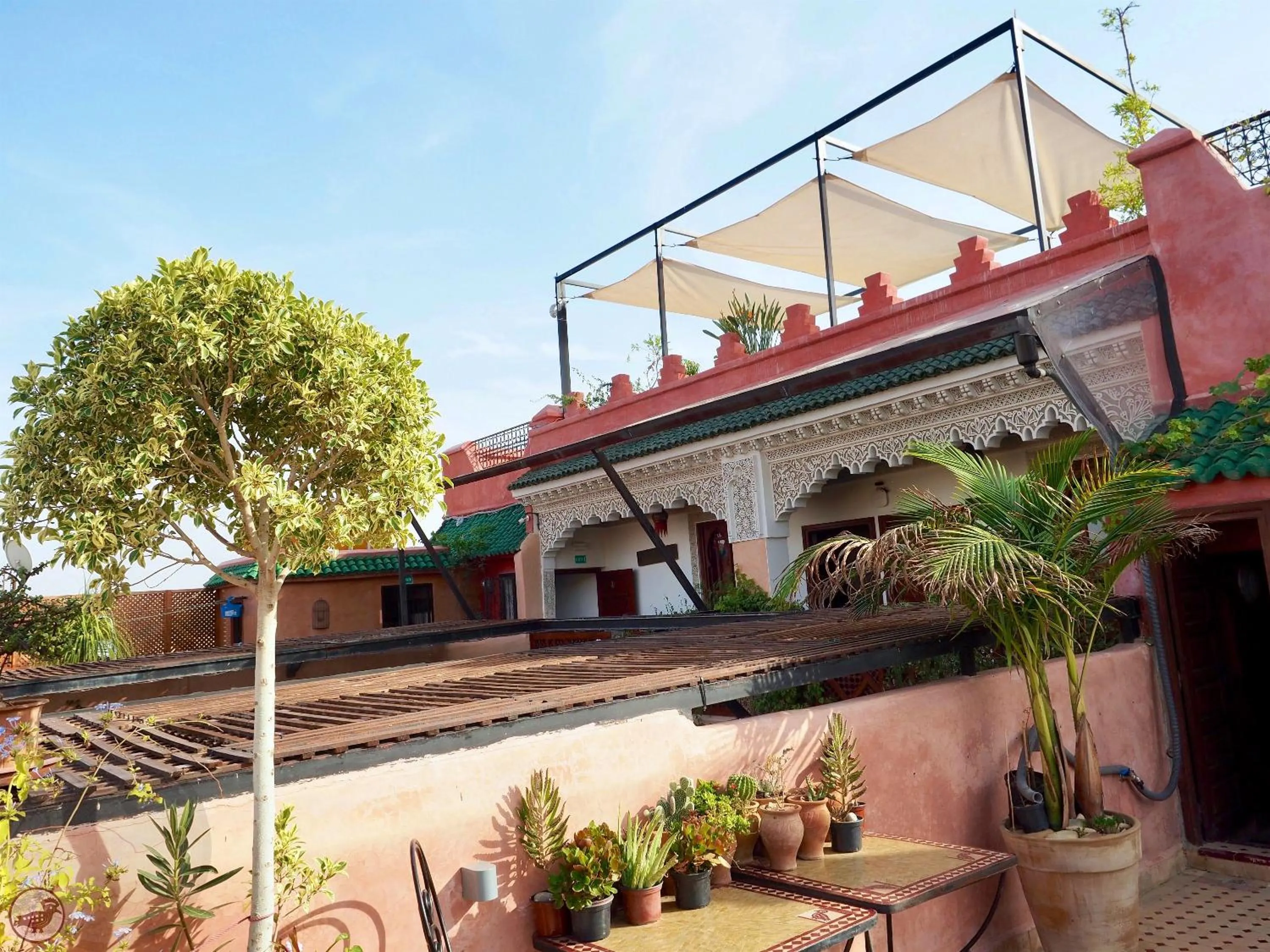 Patio in Riad Toyour- Riad of birds