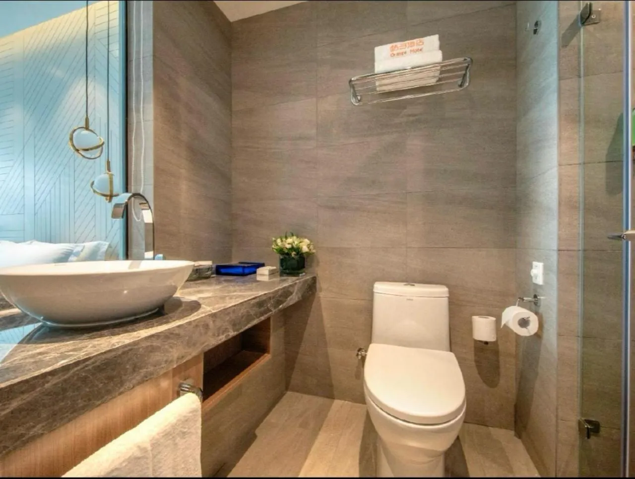 Toilet in Orange Hotel Suzhou Dushu Lake Higher Education Zone