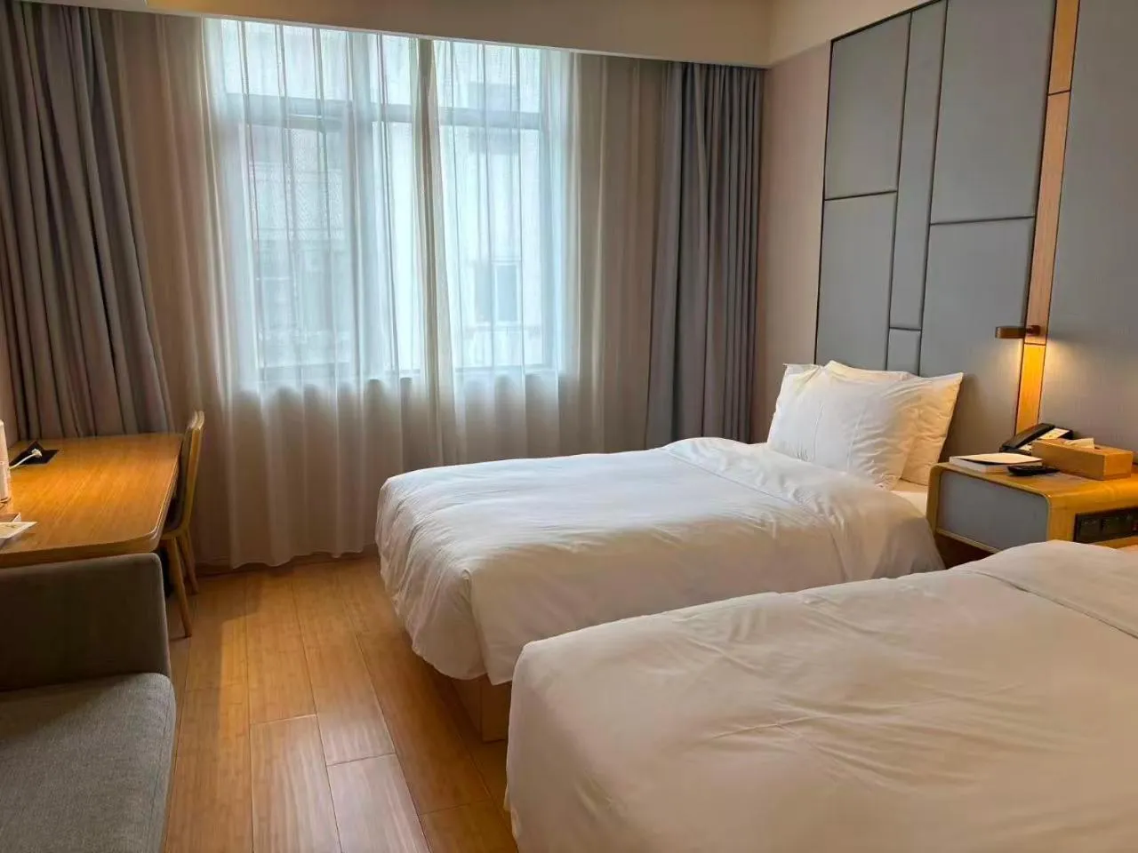 View (from property/room), Bed in JI Hotel Shanghai Stadium