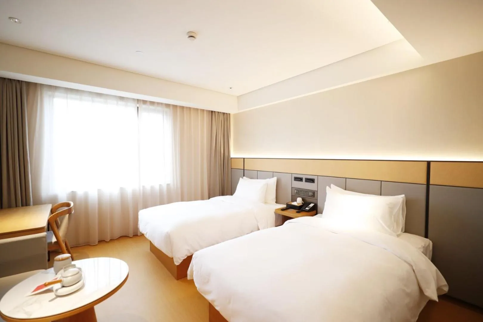 Bed in JI Hotel Shanghai Daning International