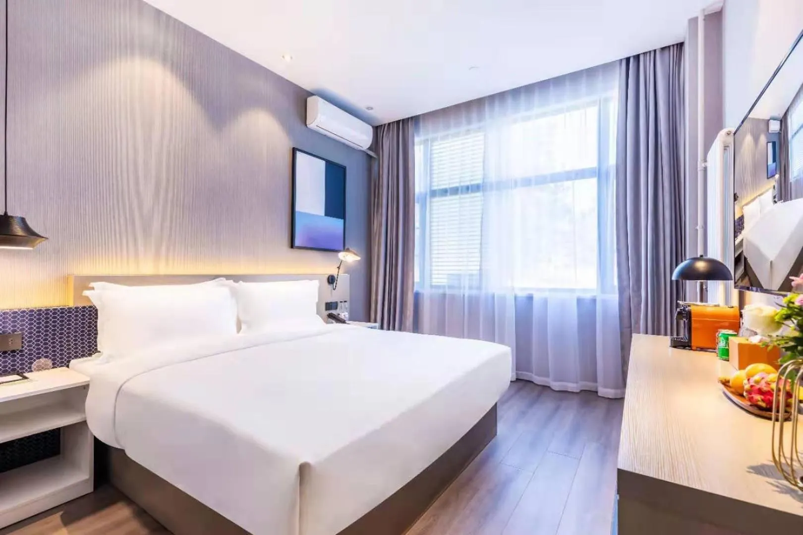 Bed in Orange Hotel Beijing Yongfeng Space City