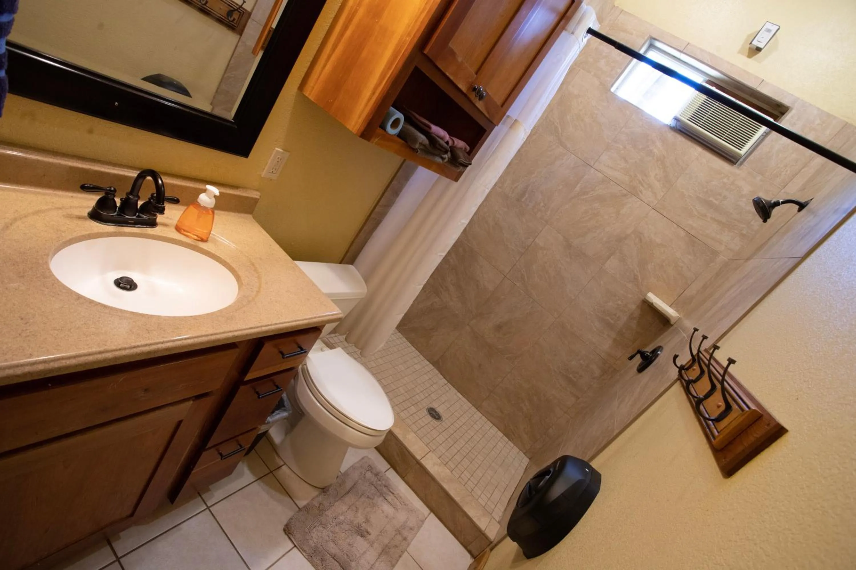 Bathroom in Tipis on the Guadalupe