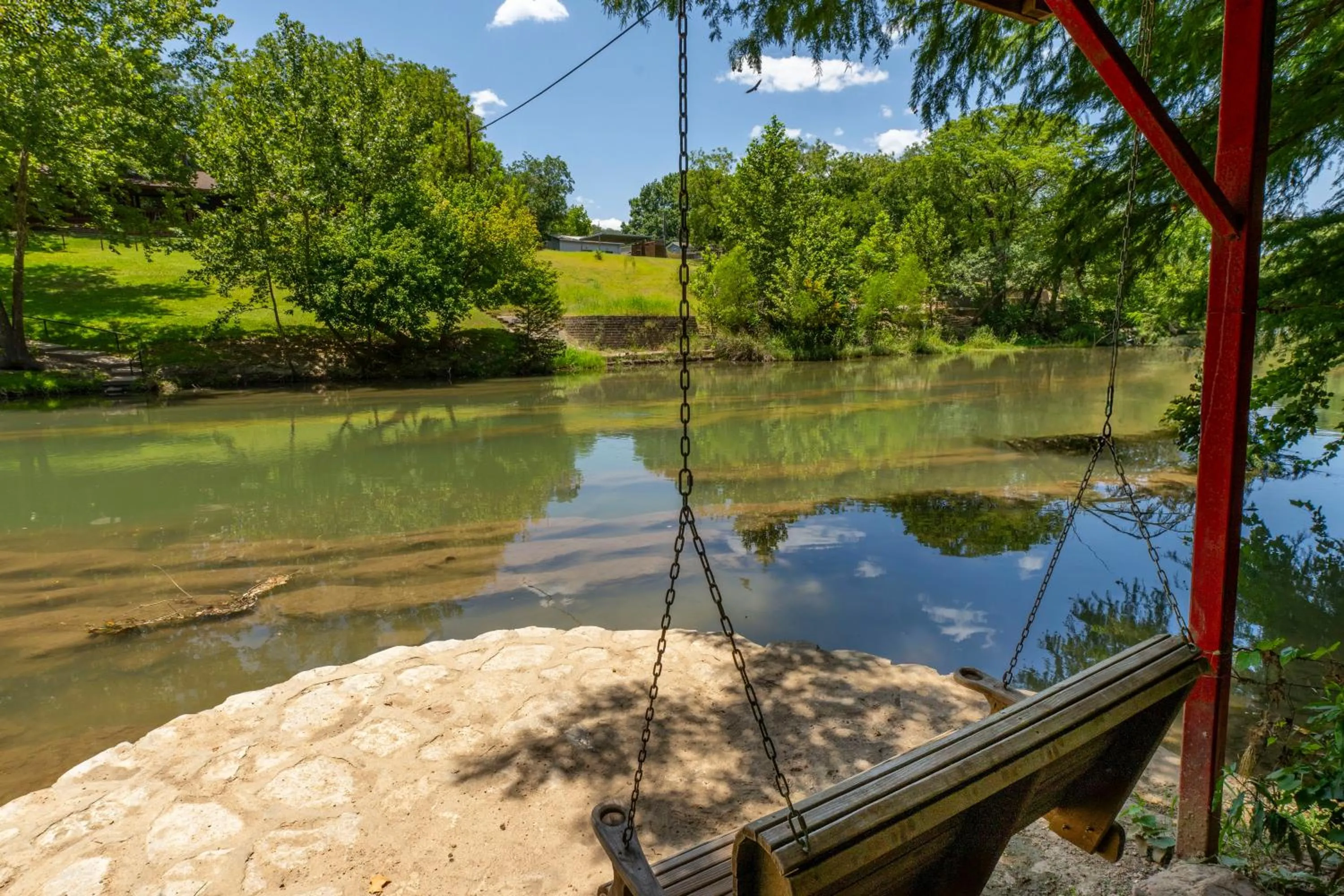 River view in Tipis on the Guadalupe