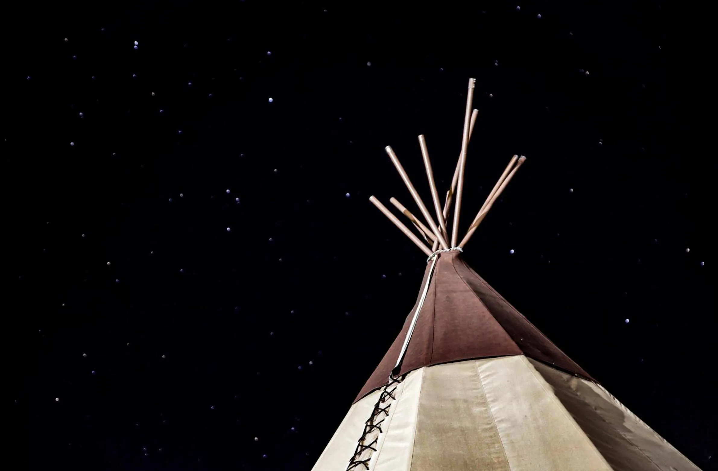 View (from property/room) in Tipis on the Guadalupe