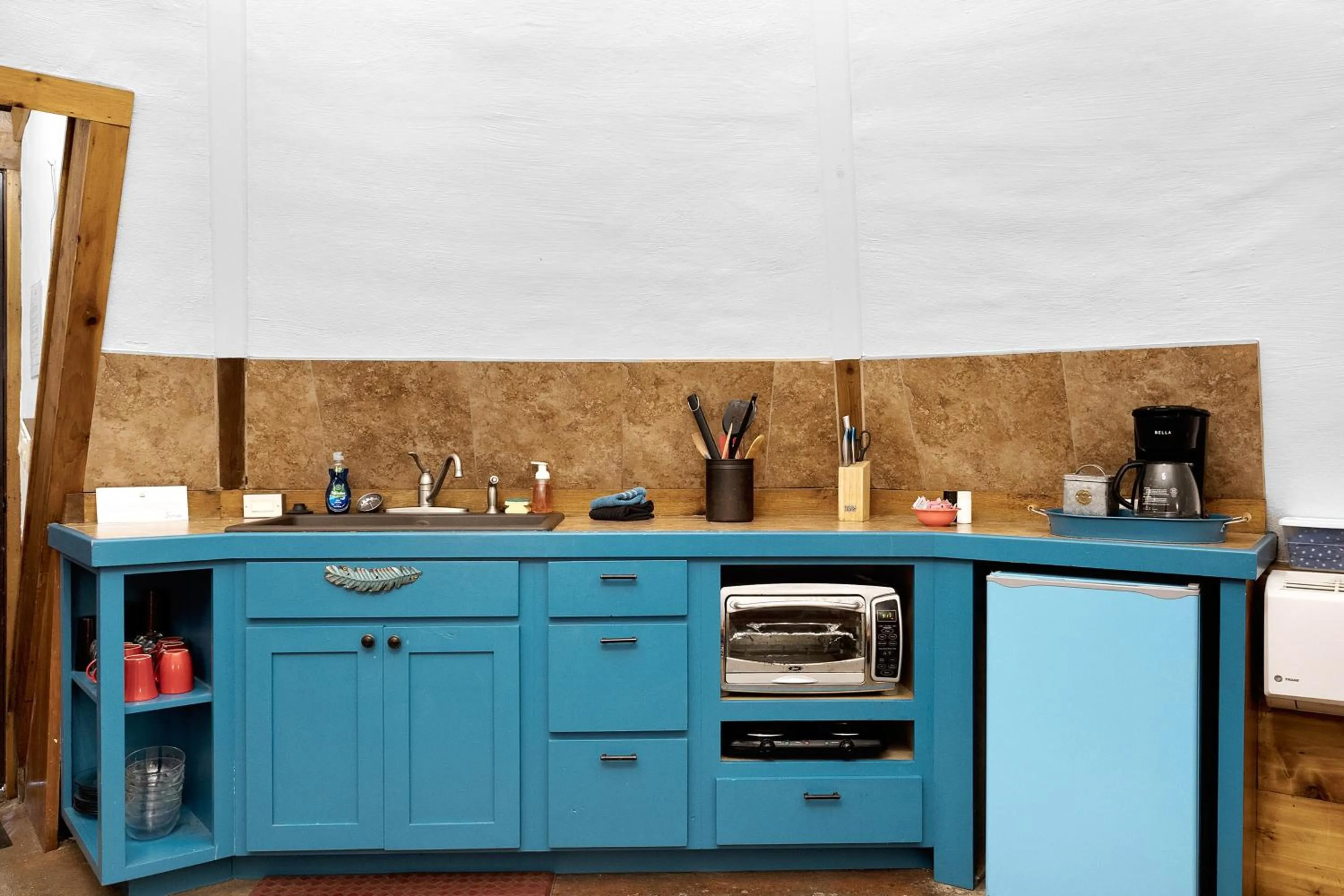 Kitchen or kitchenette in Tipis on the Guadalupe