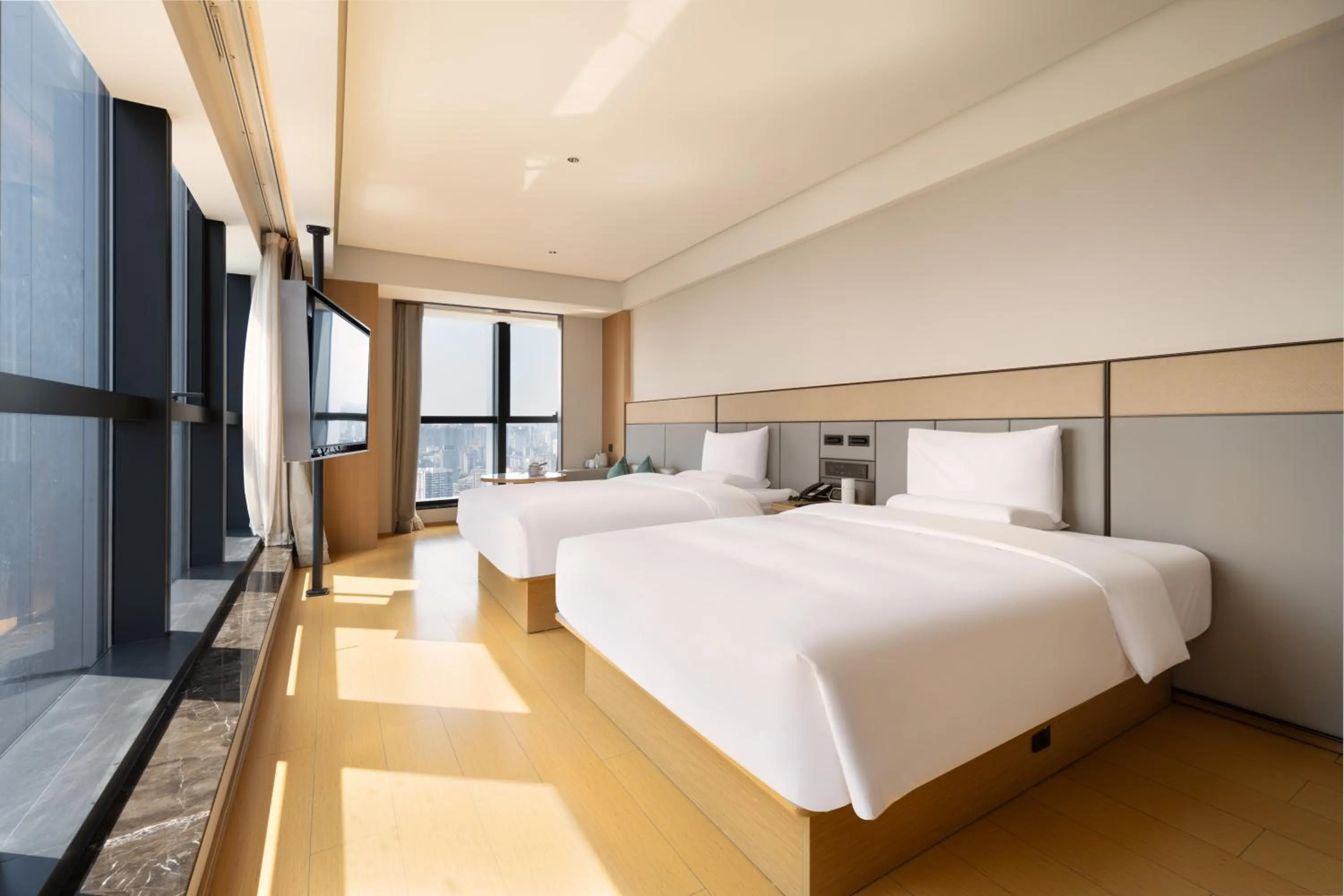 Photo of the whole room, Bed in JI Hotel Chongqing Shapingba Station Three Gorges Square Pedestrian Street