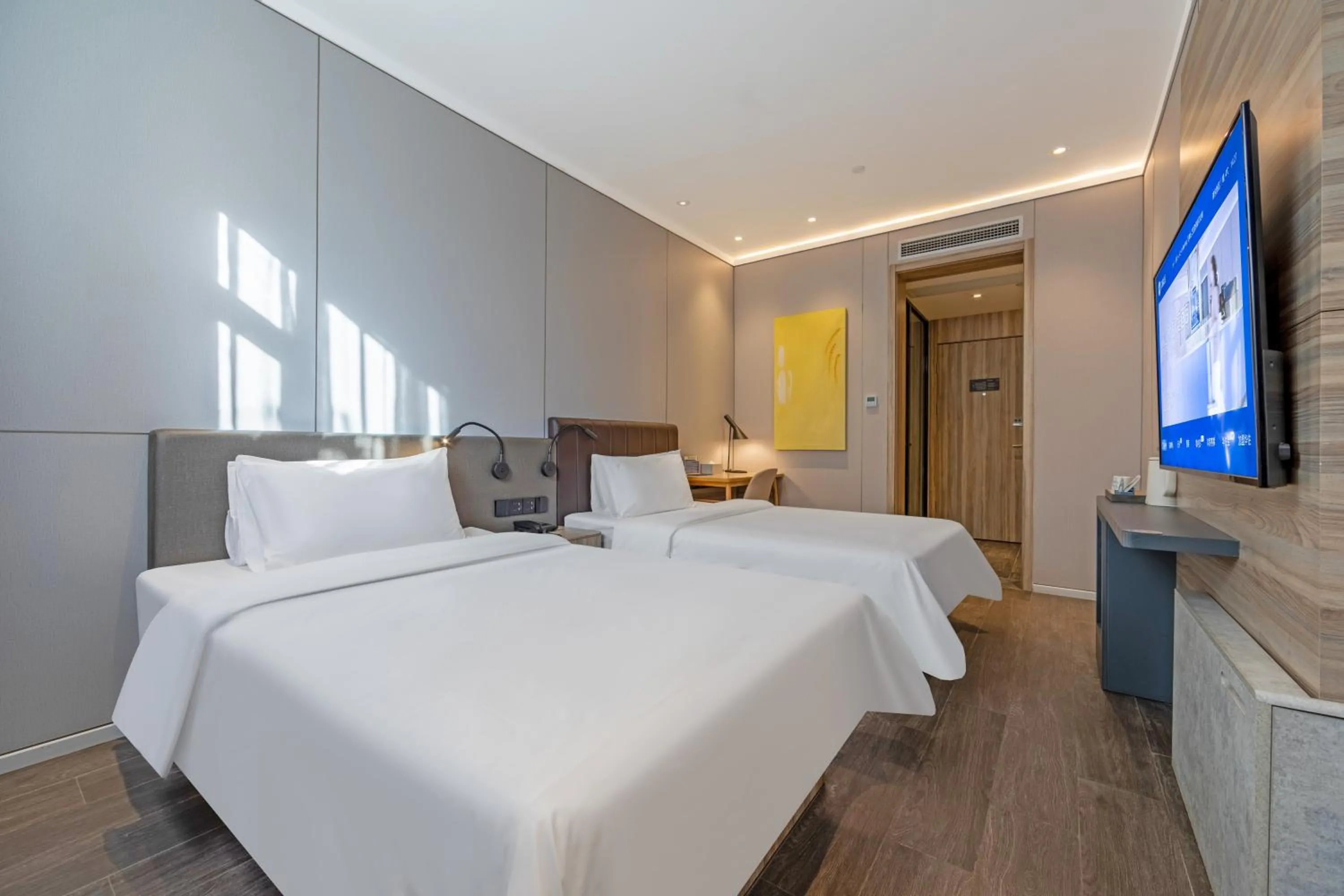 TV and multimedia, Bed in Hanting Premium Hotel Shanghai World Expo Shangnan Road