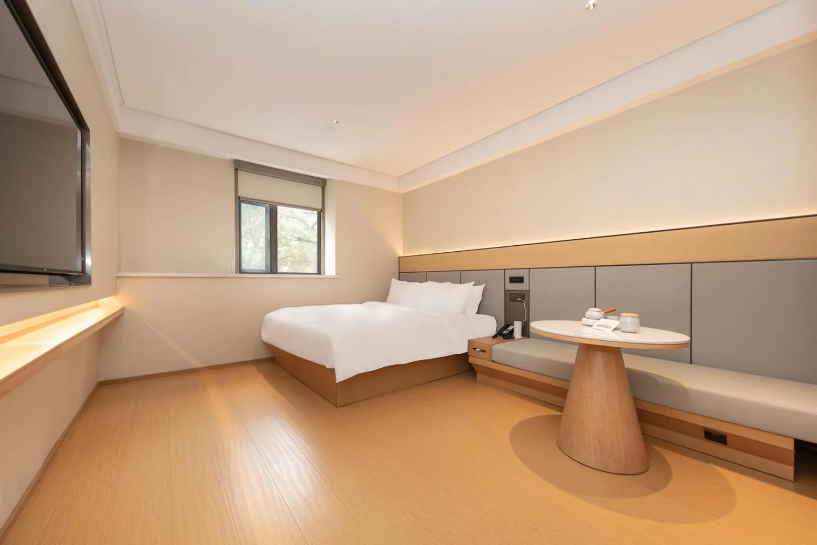 Bed in JI Hotel Shanghai Xinzhuang Qixin Road Qixin Road