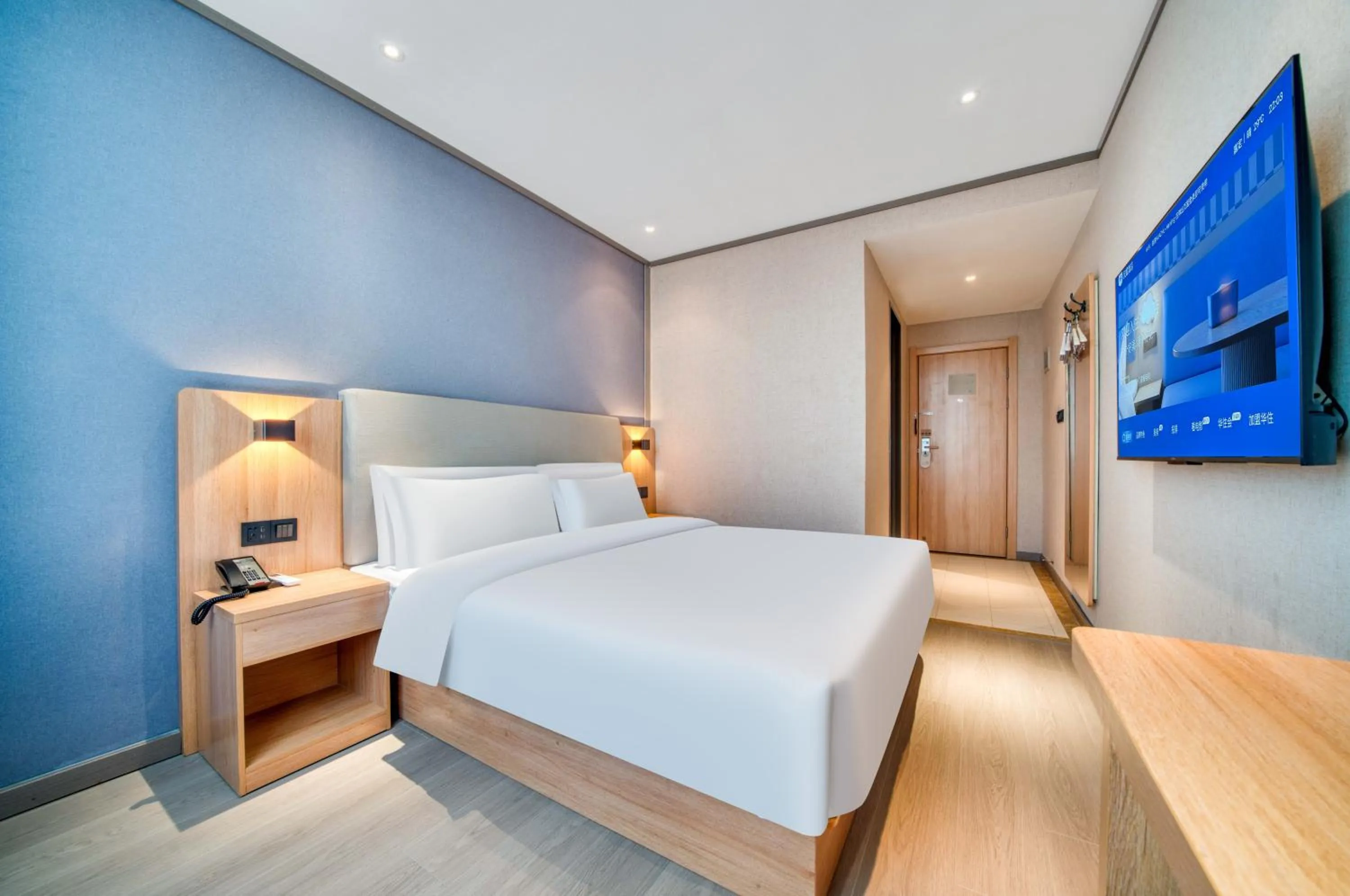 Bed in Hanting Hotel Shanghai Jiading Waigang Business School