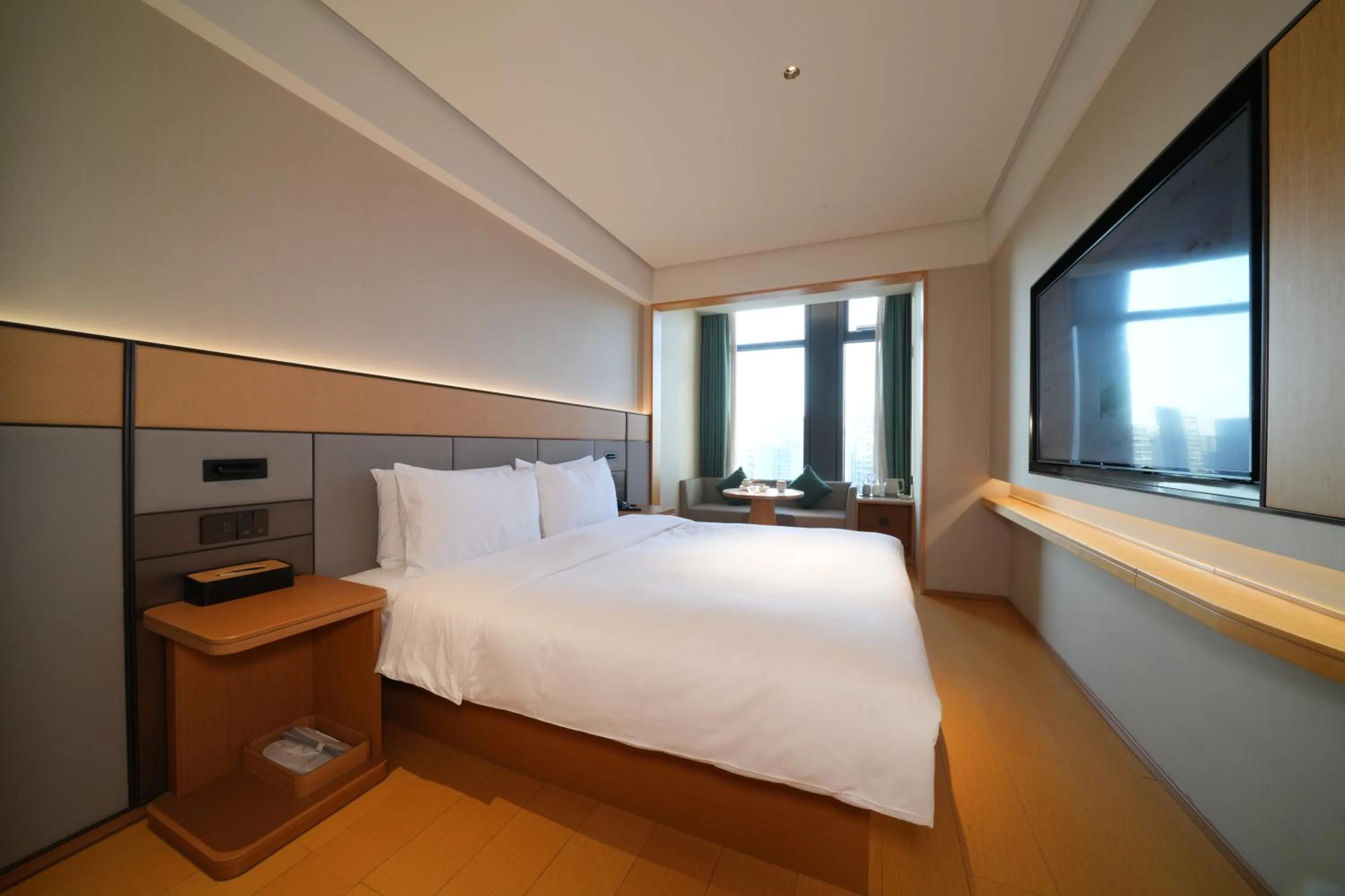 Bed in JI Hotel Hangzhou Zhongda Yintai