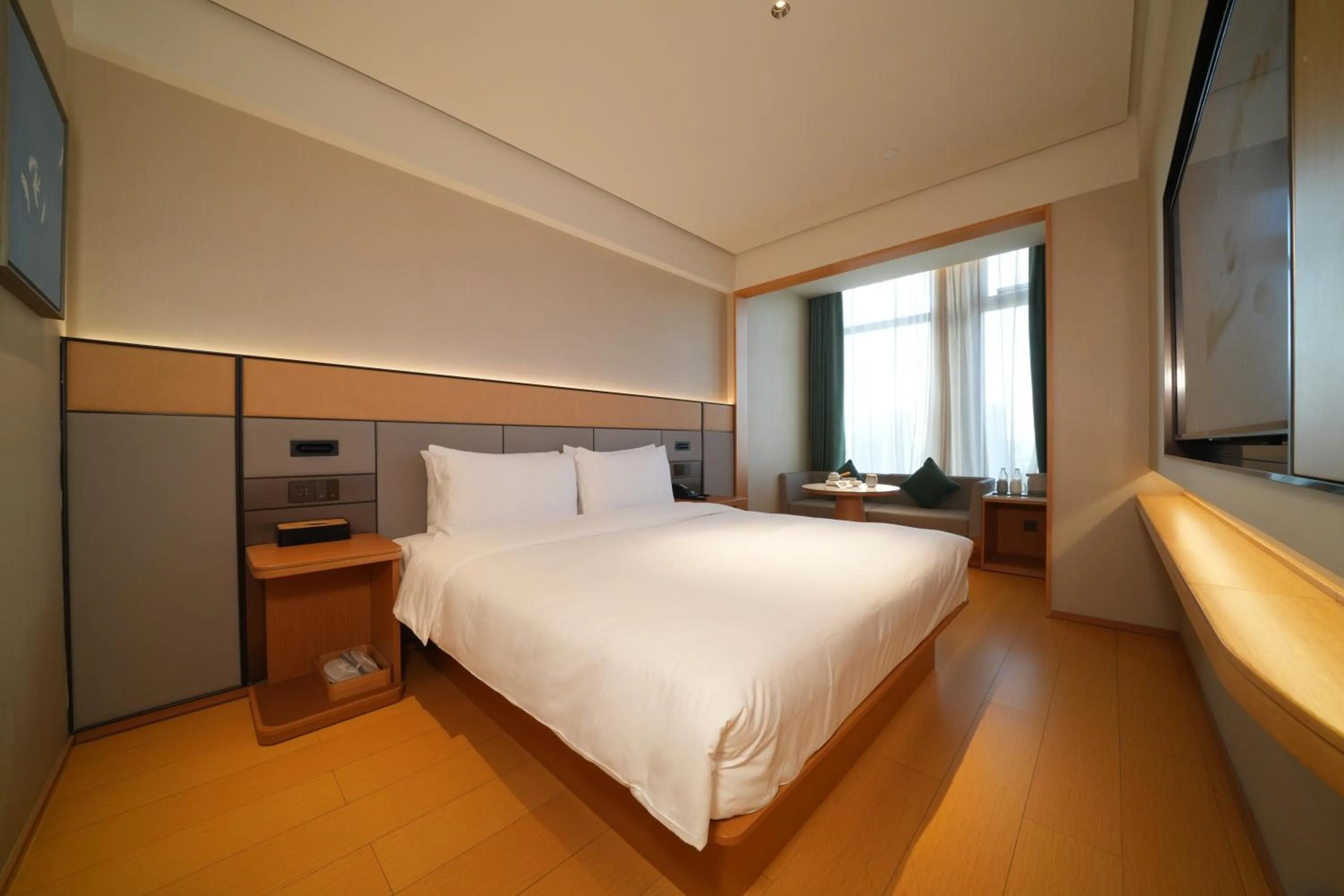 Bed in JI Hotel Hangzhou Zhongda Yintai