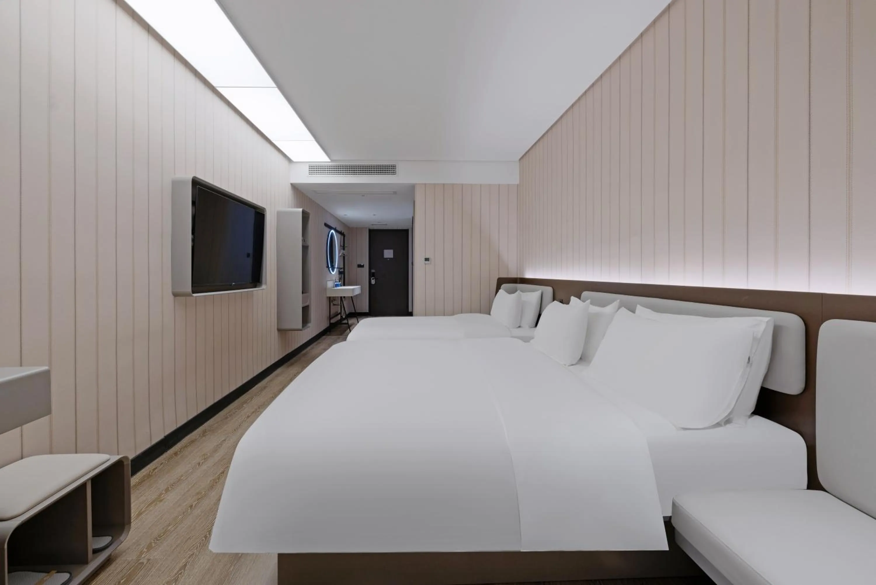 Other, Bed in Hanting Hotel Chongqing Lianglukou Caiyuanba