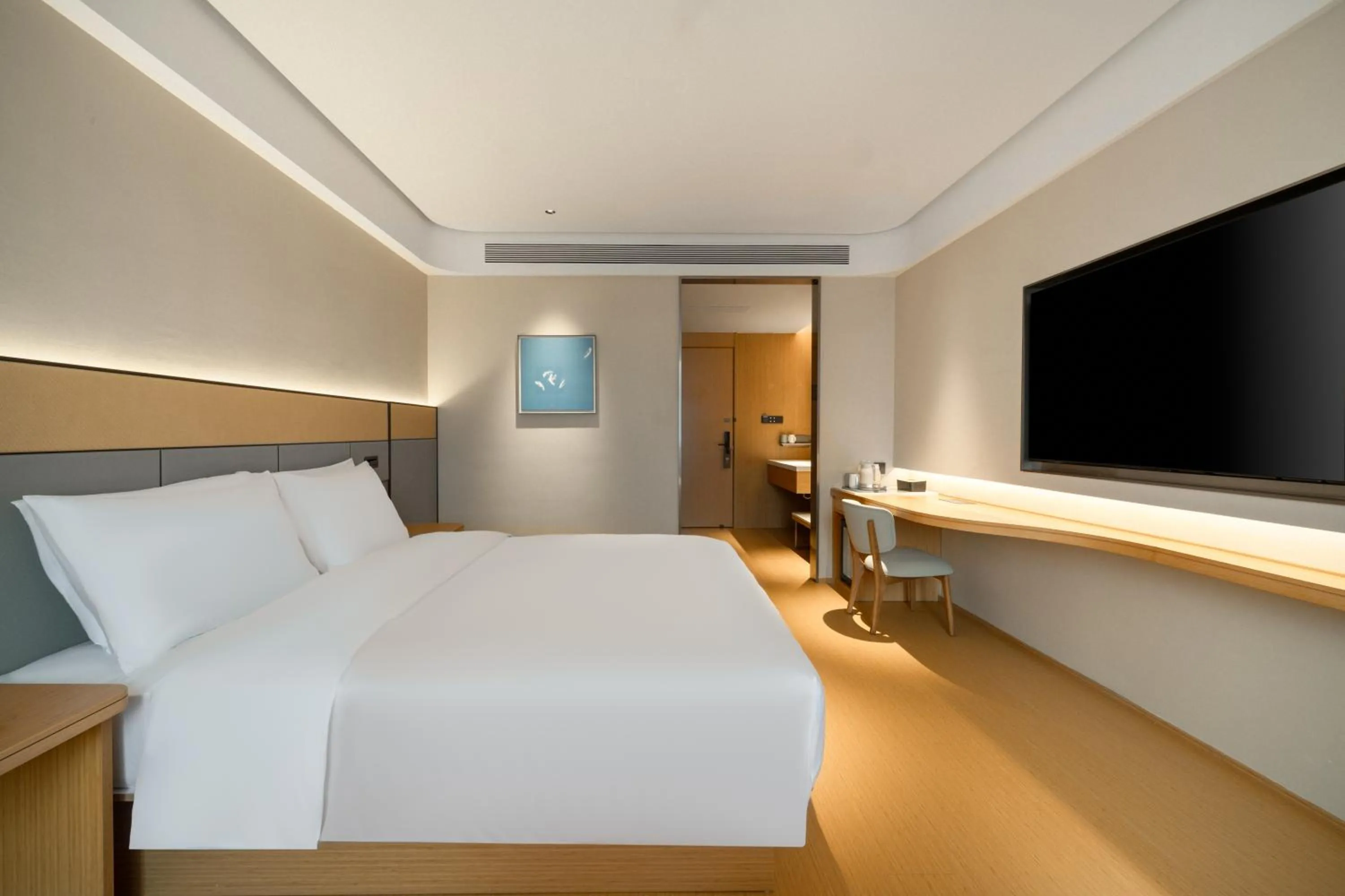 Property logo or sign, Bed in JI Hotel Guangzhou Liwan TCL Yunfeng Technology Park