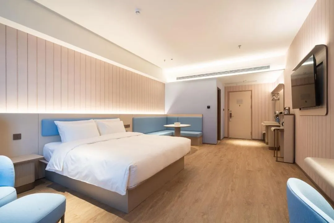 Bed in Hanting Hotel Shenzhen Shiyan Bus Station