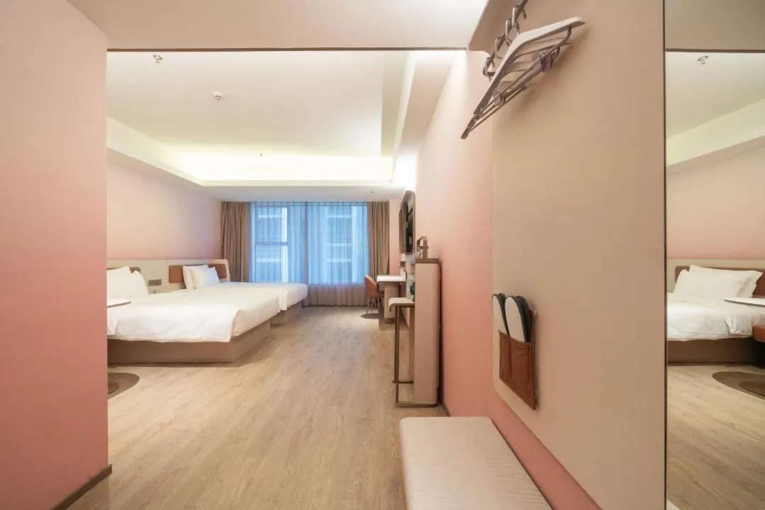 Bed in Hanting Hotel Shenzhen Shiyan Bus Station