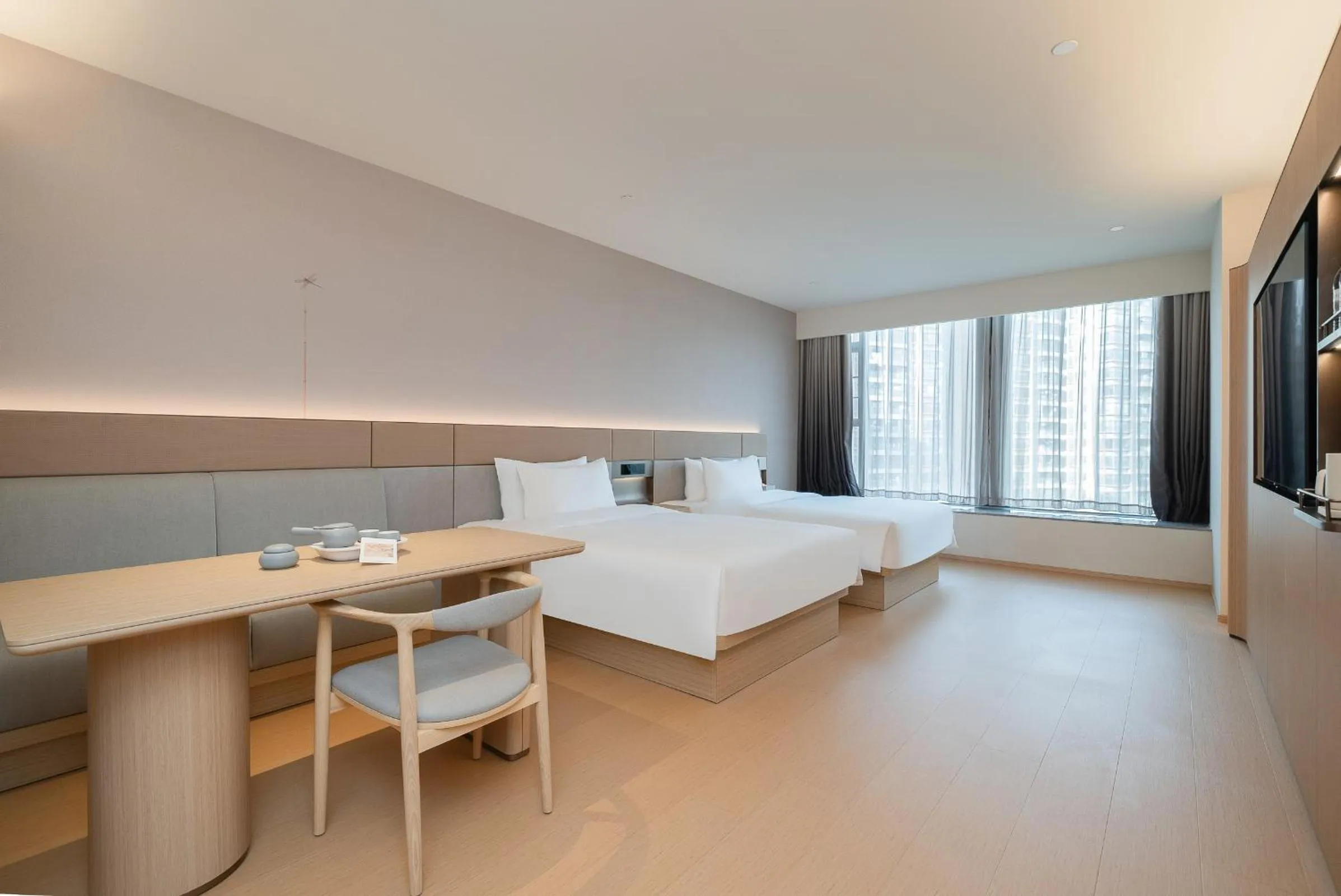 Bed in JI Hotel Guangzhou Huangpu Dasha East Subway Station