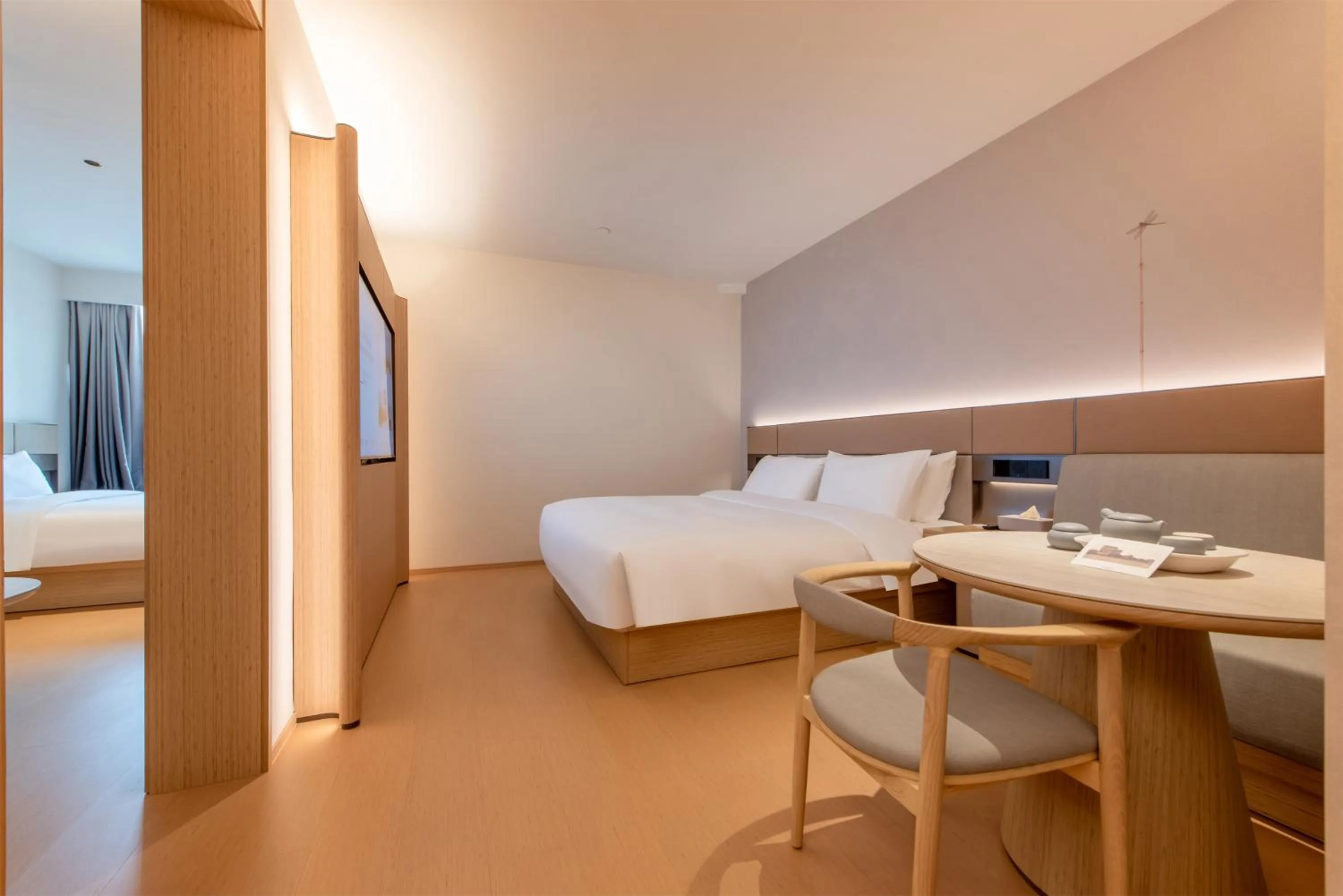 Bed in JI Hotel Guangzhou Huangpu Dasha East Subway Station