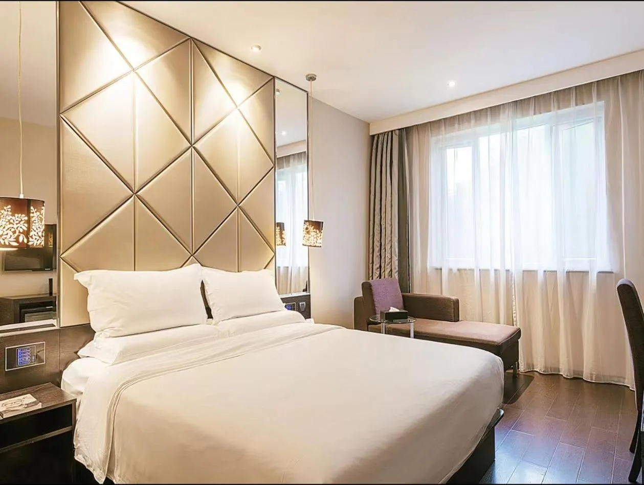 Bed in Orange Hotel Shanghai Xujiahui Damuqiao Road