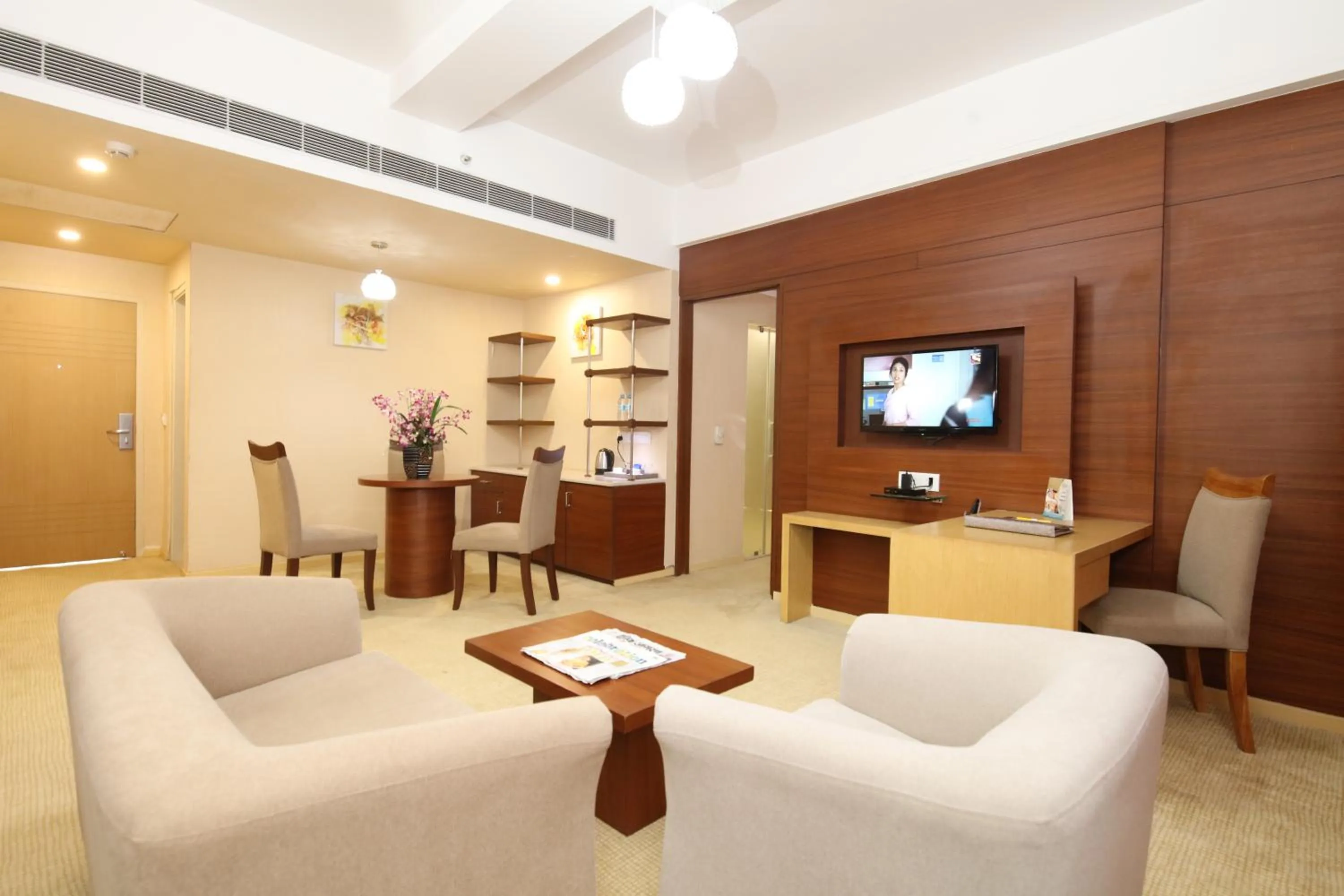 Living room in Maha Bodhi Hotel.Resort.Convention Centre