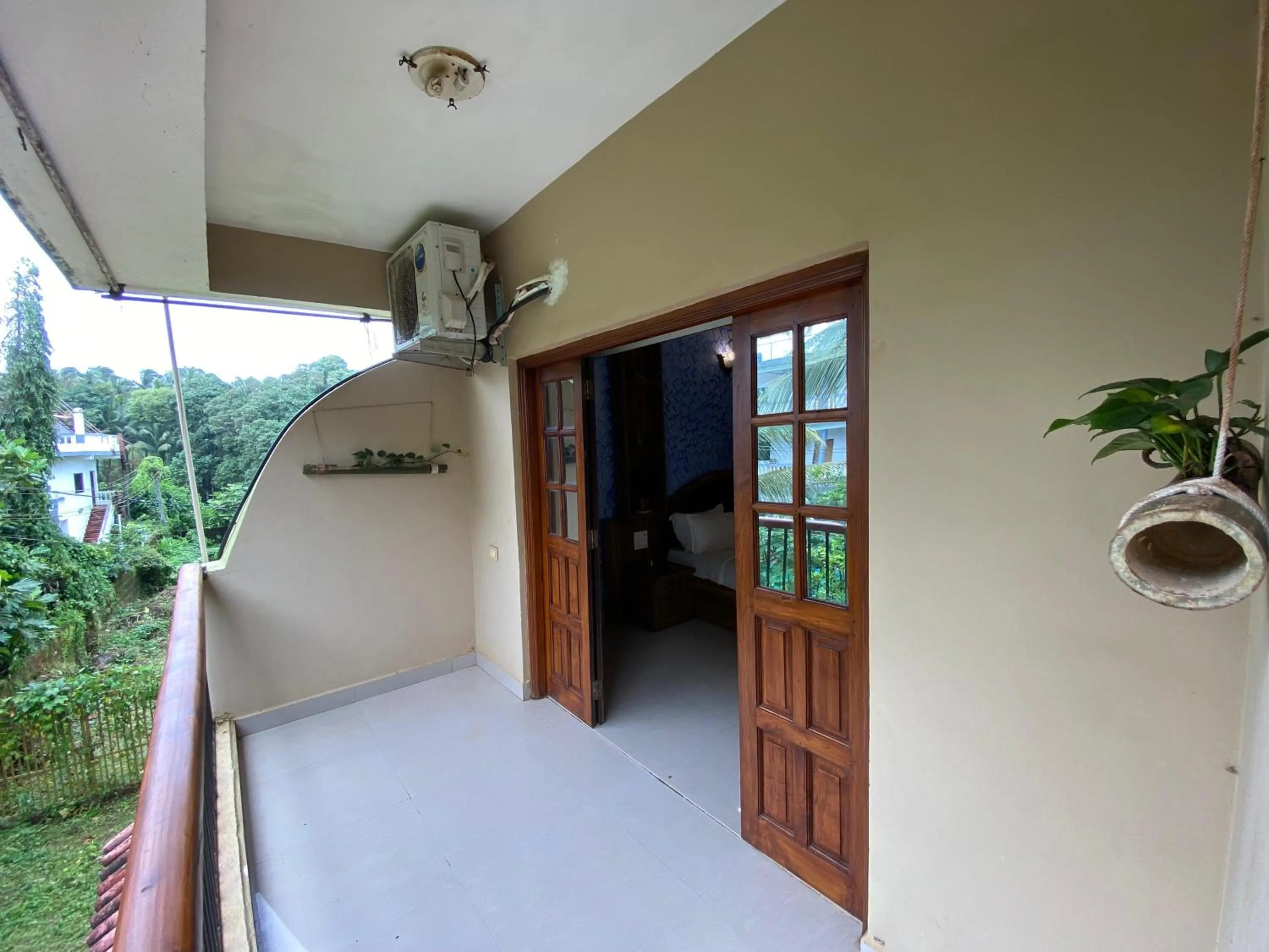 Balcony/Terrace in Ashvem Beach inn