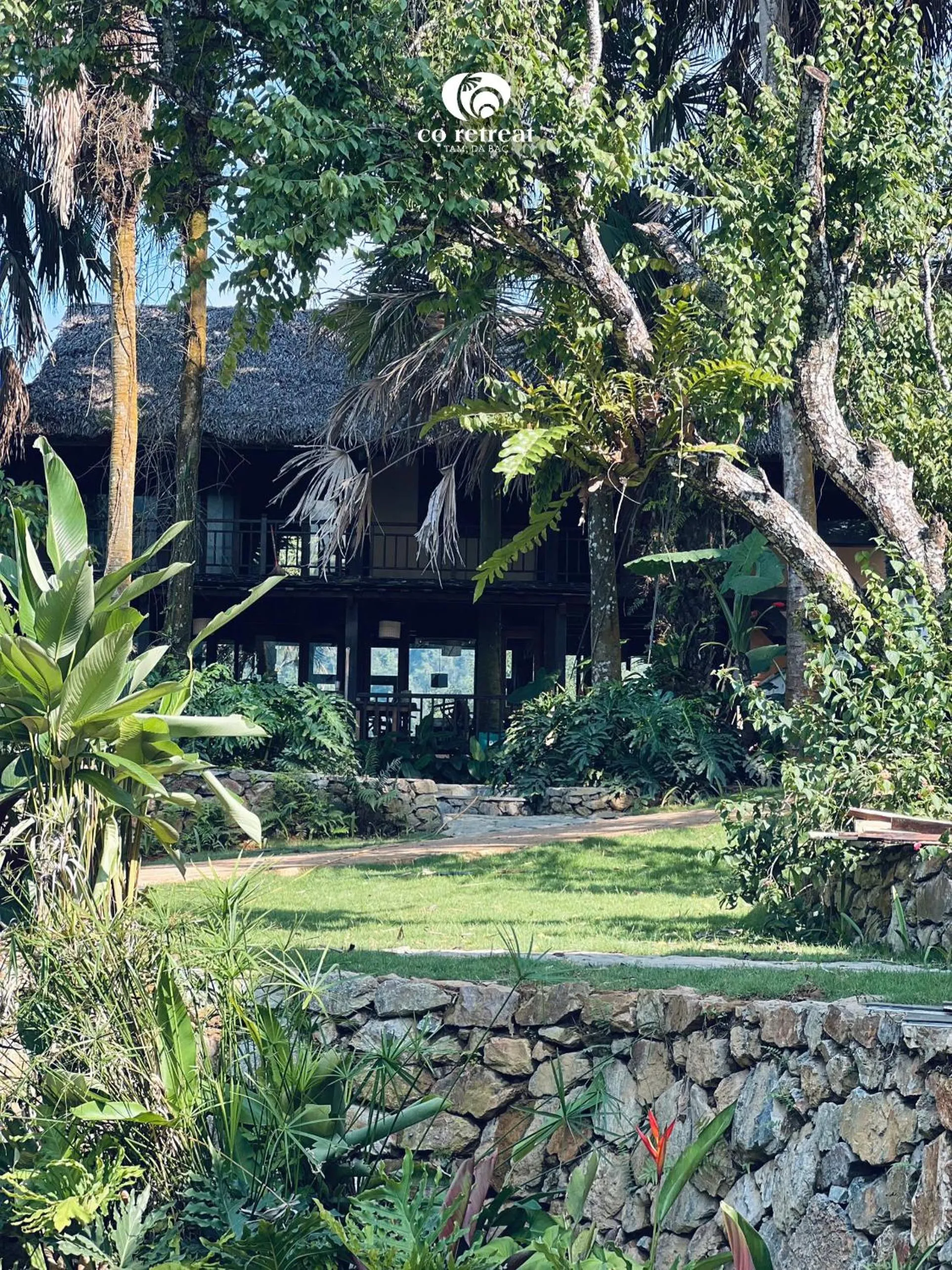 Garden view in Cọ Retreat Da Bac